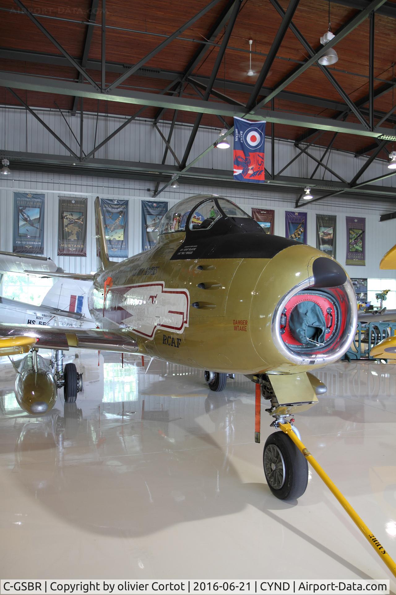C-GSBR, 1954 Canadair CL-13 Sabre 5 C/N 1104, 2016