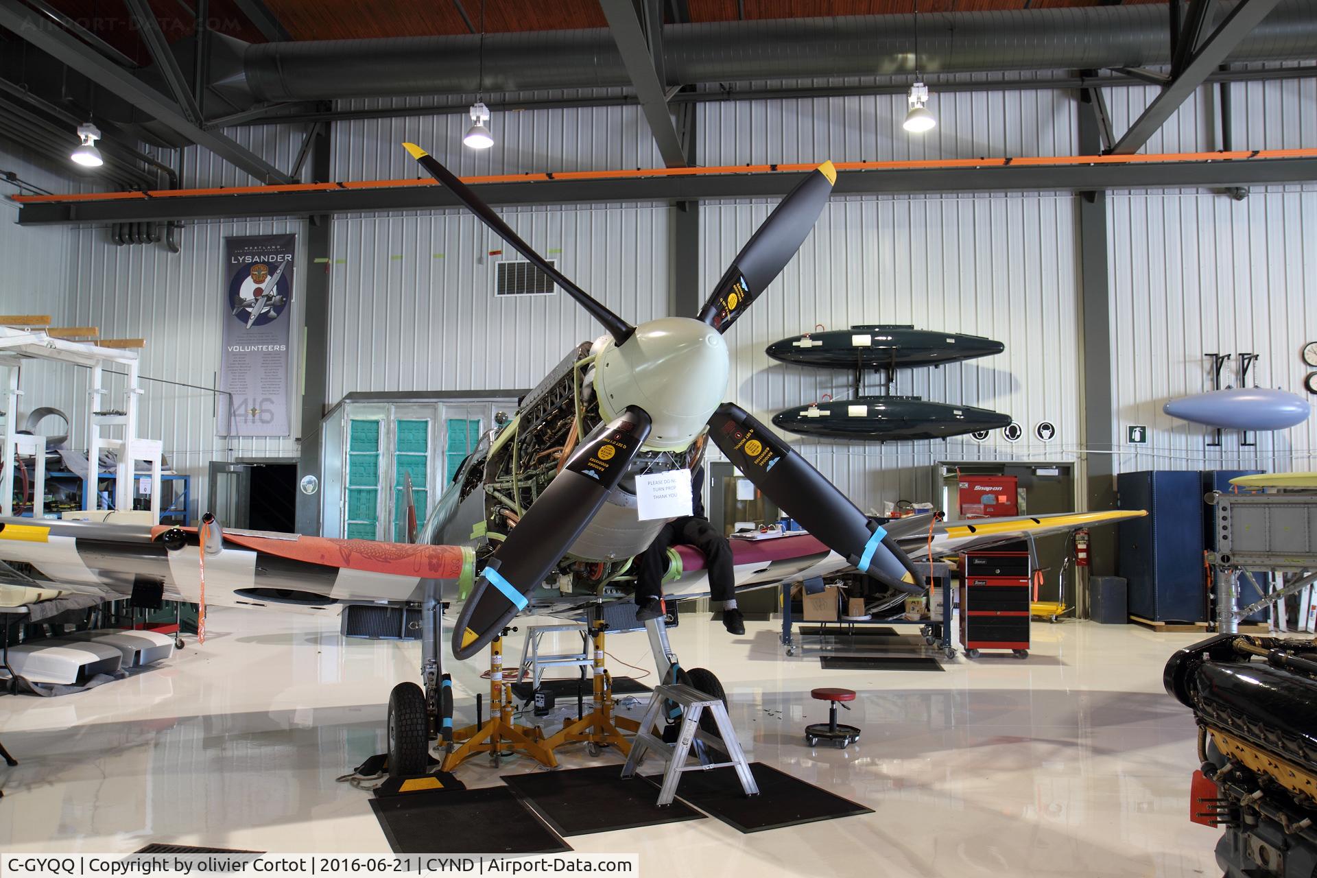 C-GYQQ, 1945 Supermarine Spitfire IXe C/N TE294, work in progress, 2016