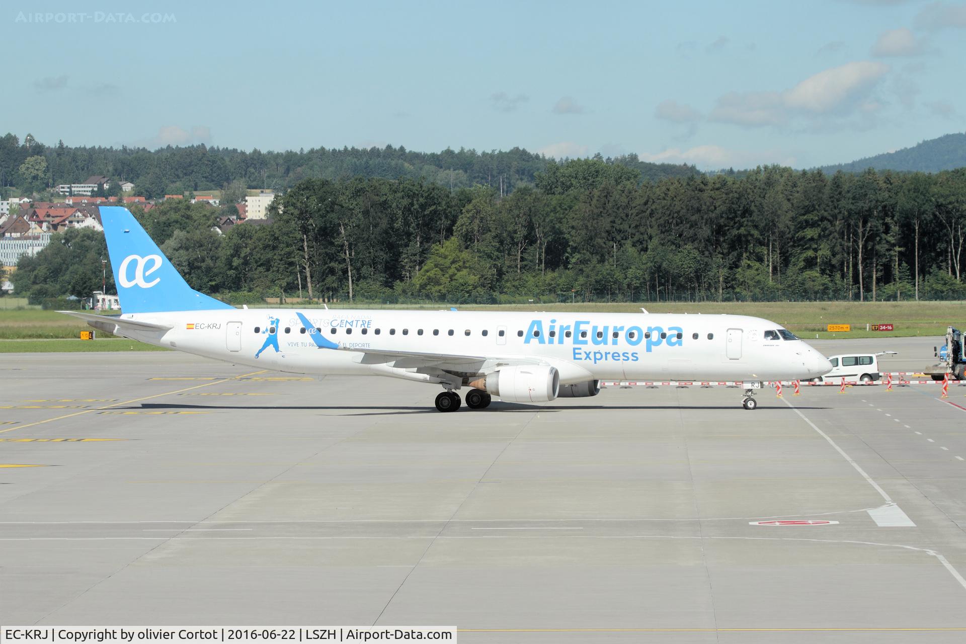EC-KRJ, 2008 Embraer 195LR (ERJ-190-200LR) C/N 19000196, june 2016