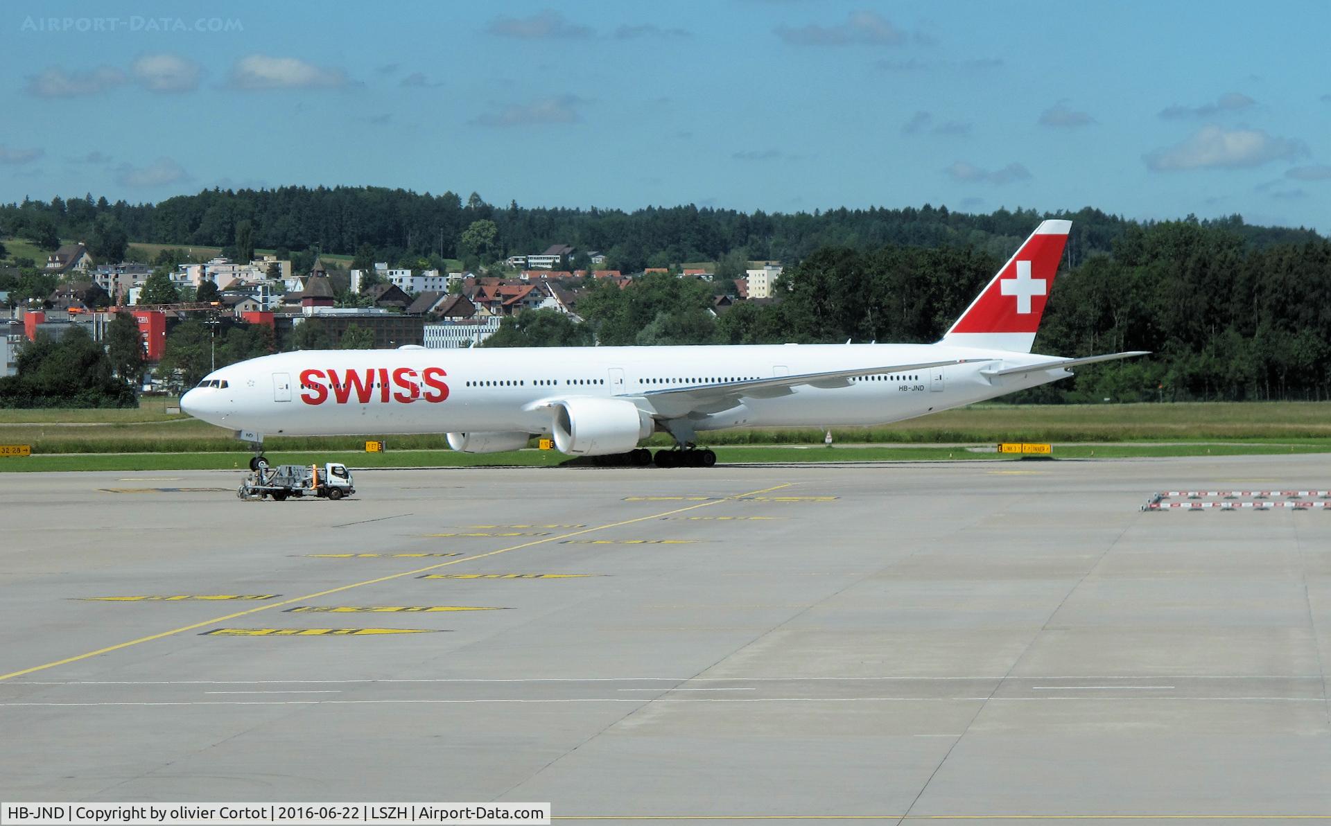 HB-JND, 2016 Boeing 777-3DE/ER C/N 44585, june 2016