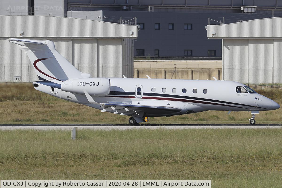 OD-CXJ, 2015 Embraer EMB-550 Legacy 500 C/N 55000037, Runway 31