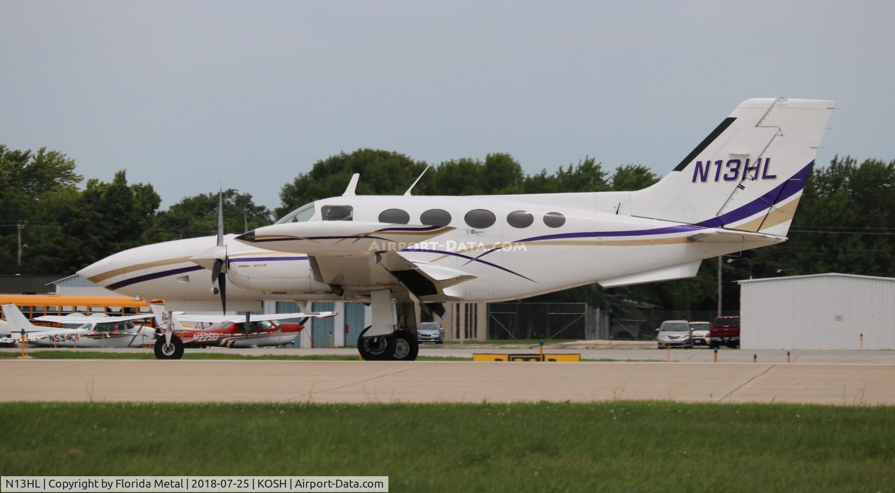 N13HL, 1975 Cessna 421B Golden Eagle C/N 421B0927, Air Venture 2018