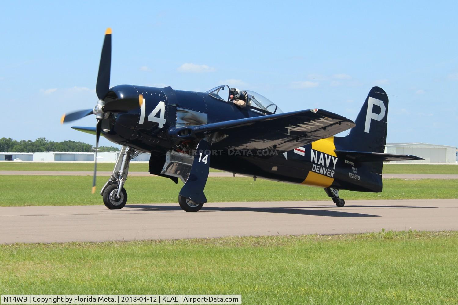 N14WB, Grumman F8F-2 (G58) Bearcat C/N D.1148, Sun N fun 2018