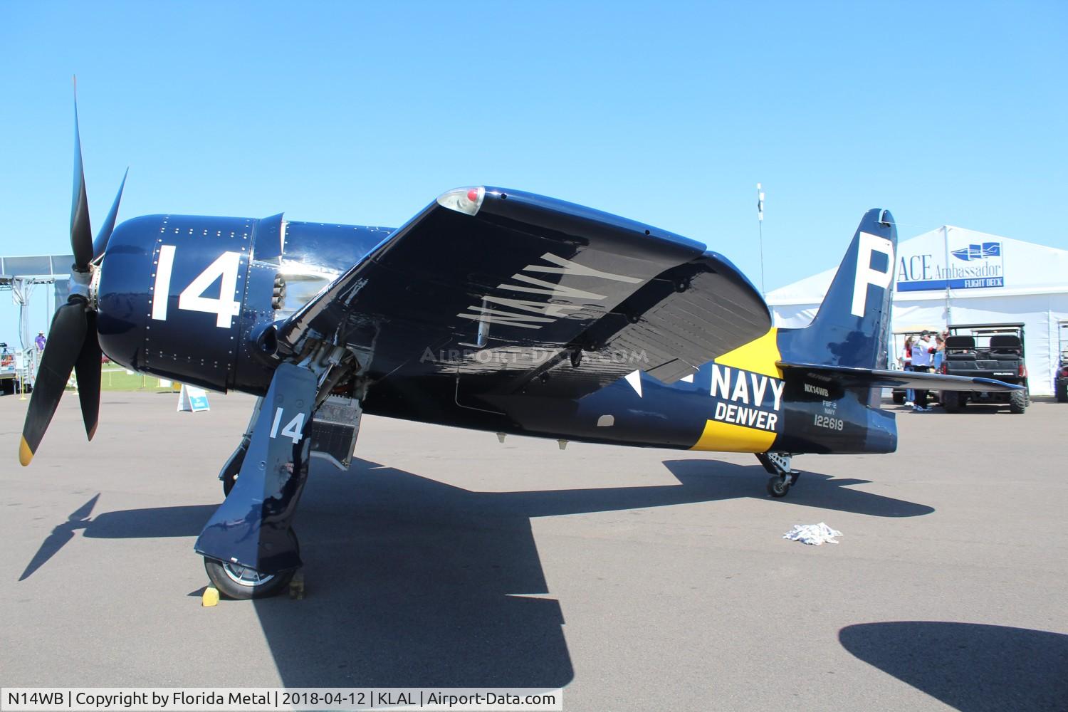 N14WB, Grumman F8F-2 (G58) Bearcat C/N D.1148, Sun N fun 2018