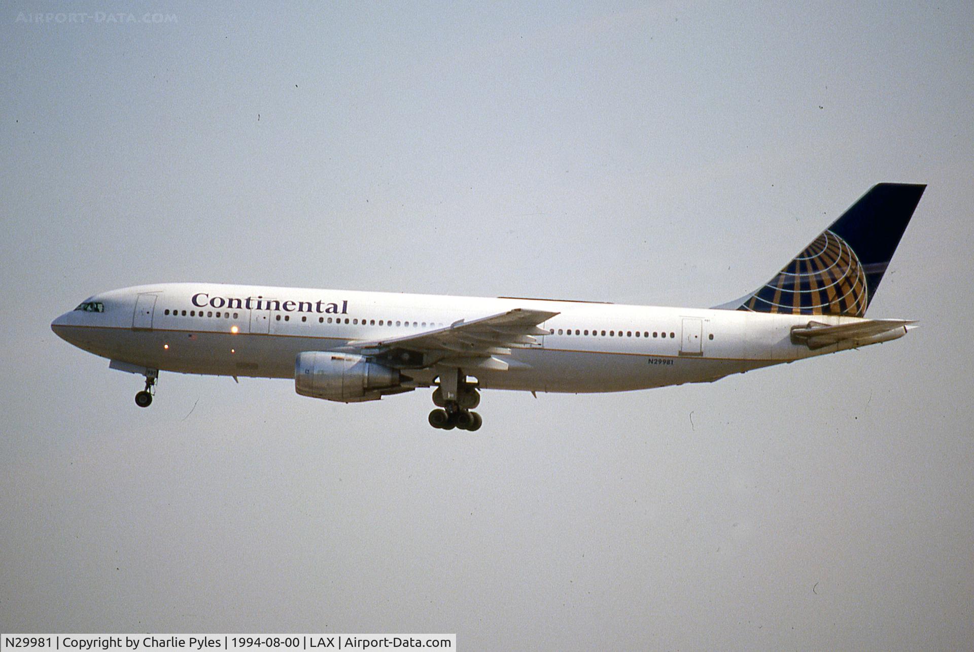 N29981, 1979 Airbus A300B4-103 C/N 087, El Segundo hill