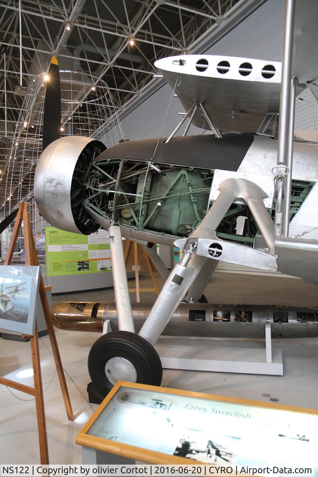 NS122, Fairey Swordfish Mk.III C/N Not found NS122, view on the front fuselage tank
