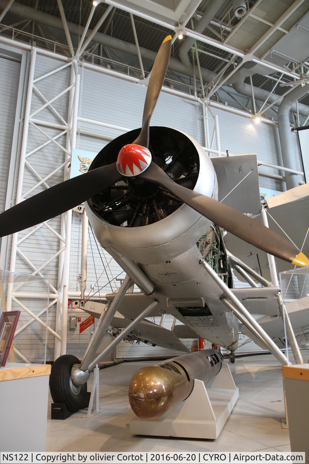 NS122, Fairey Swordfish Mk.III C/N Not found NS122, note the torpedo