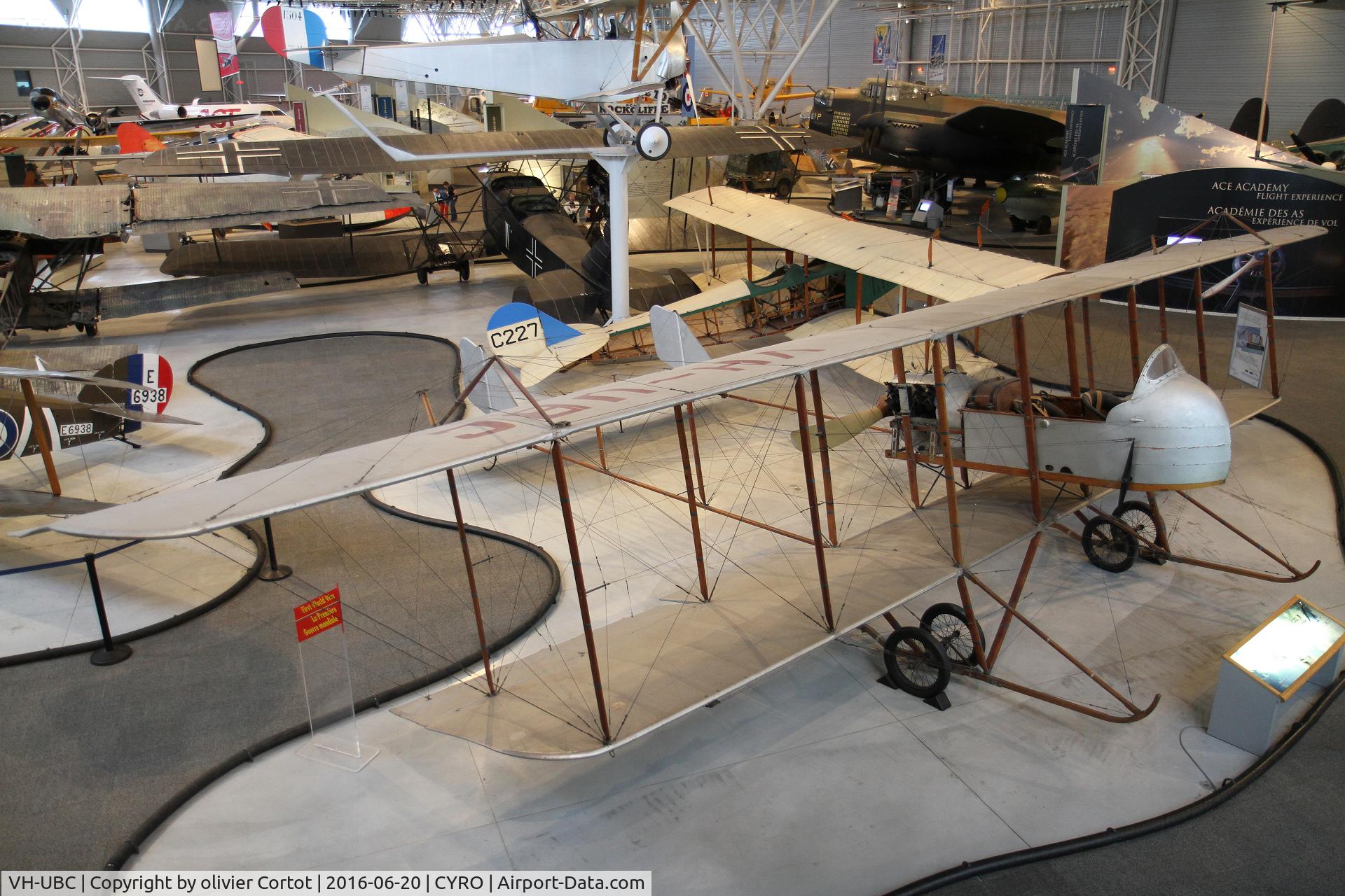 VH-UBC, 1912 Farman S-11 Shorthorn C/N Not found VH-UBC, june 2016