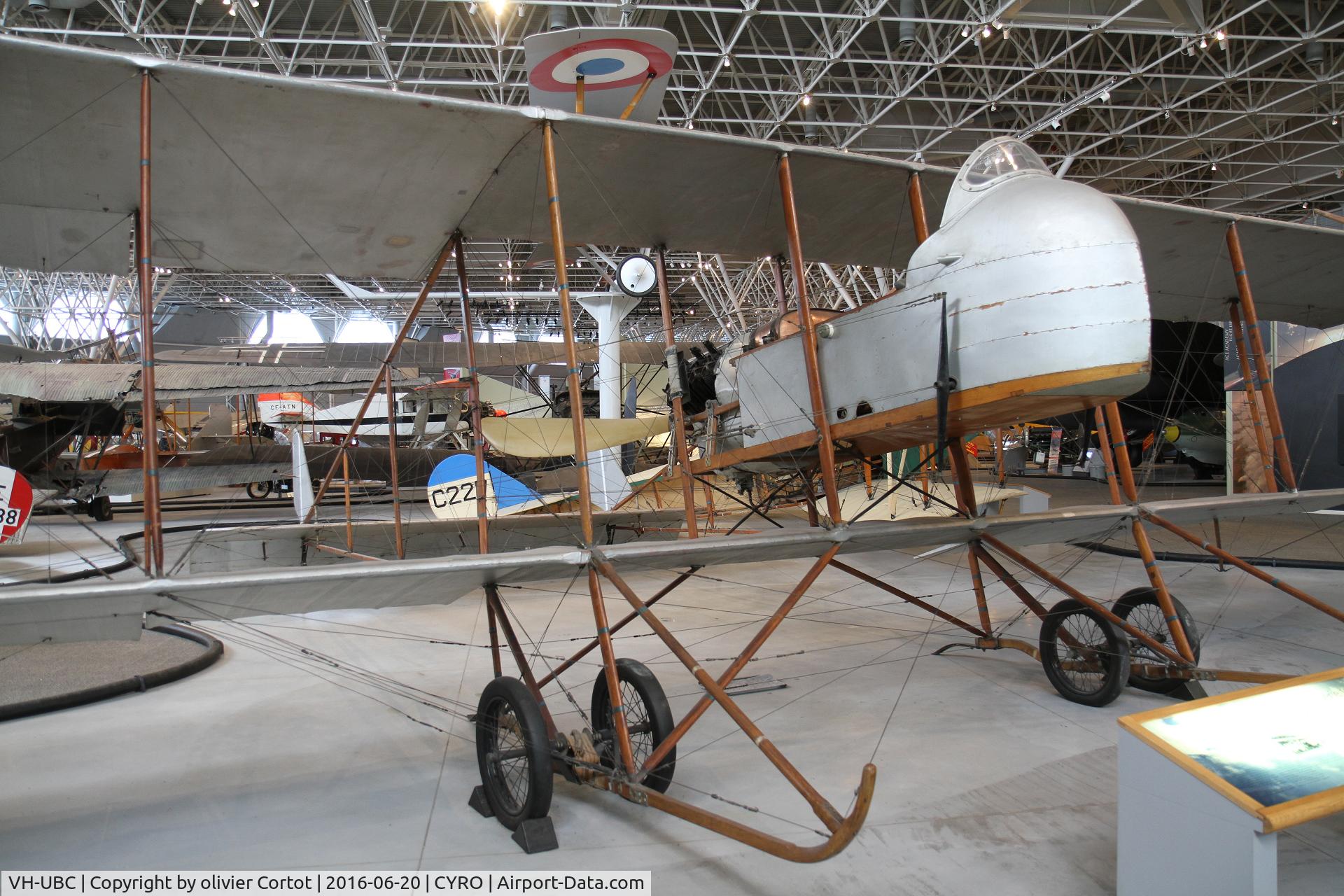 VH-UBC, 1912 Farman S-11 Shorthorn C/N Not found VH-UBC, 2016
