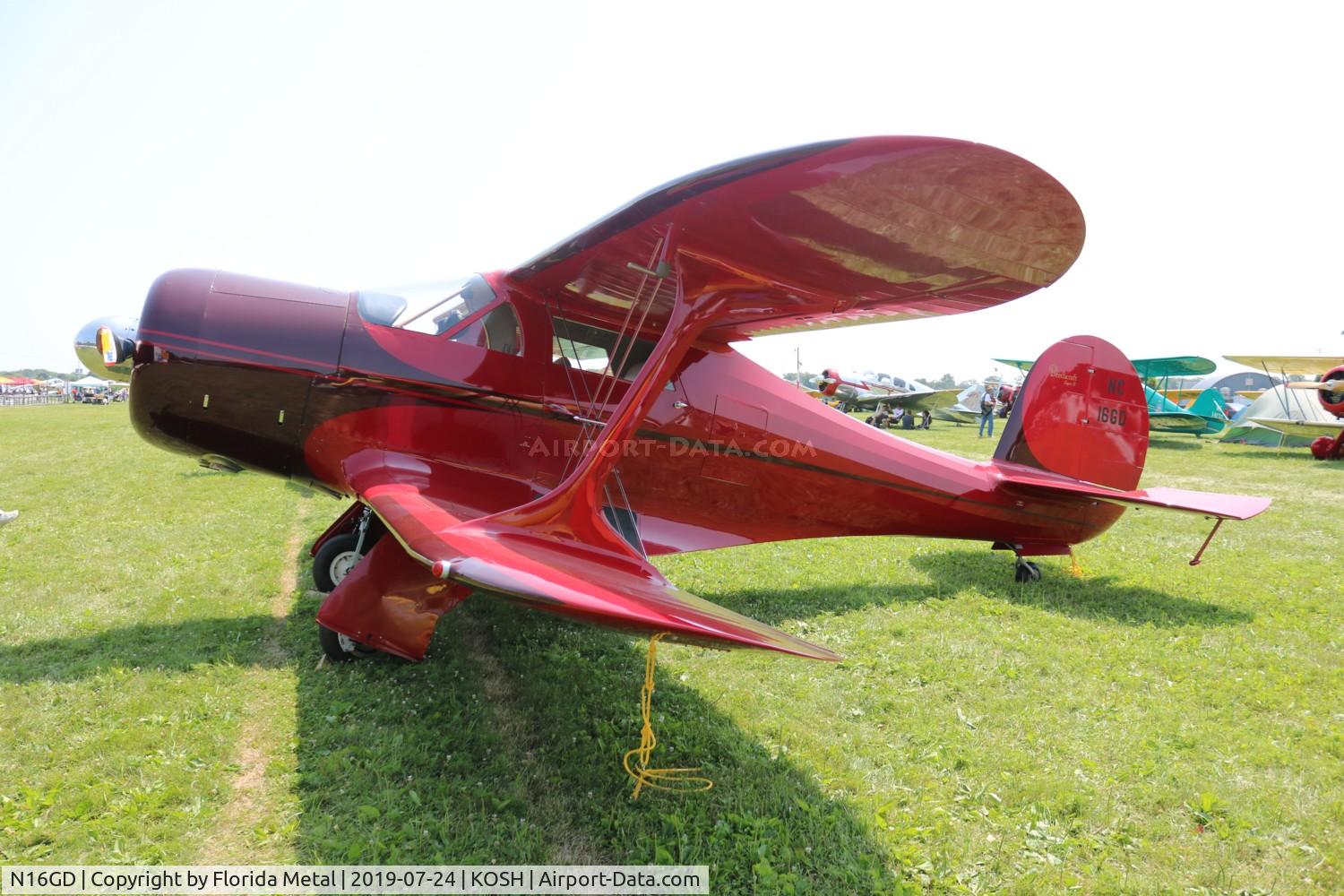 N16GD, 1944 Beech G17S C/N 6766, Air Venture 2019
