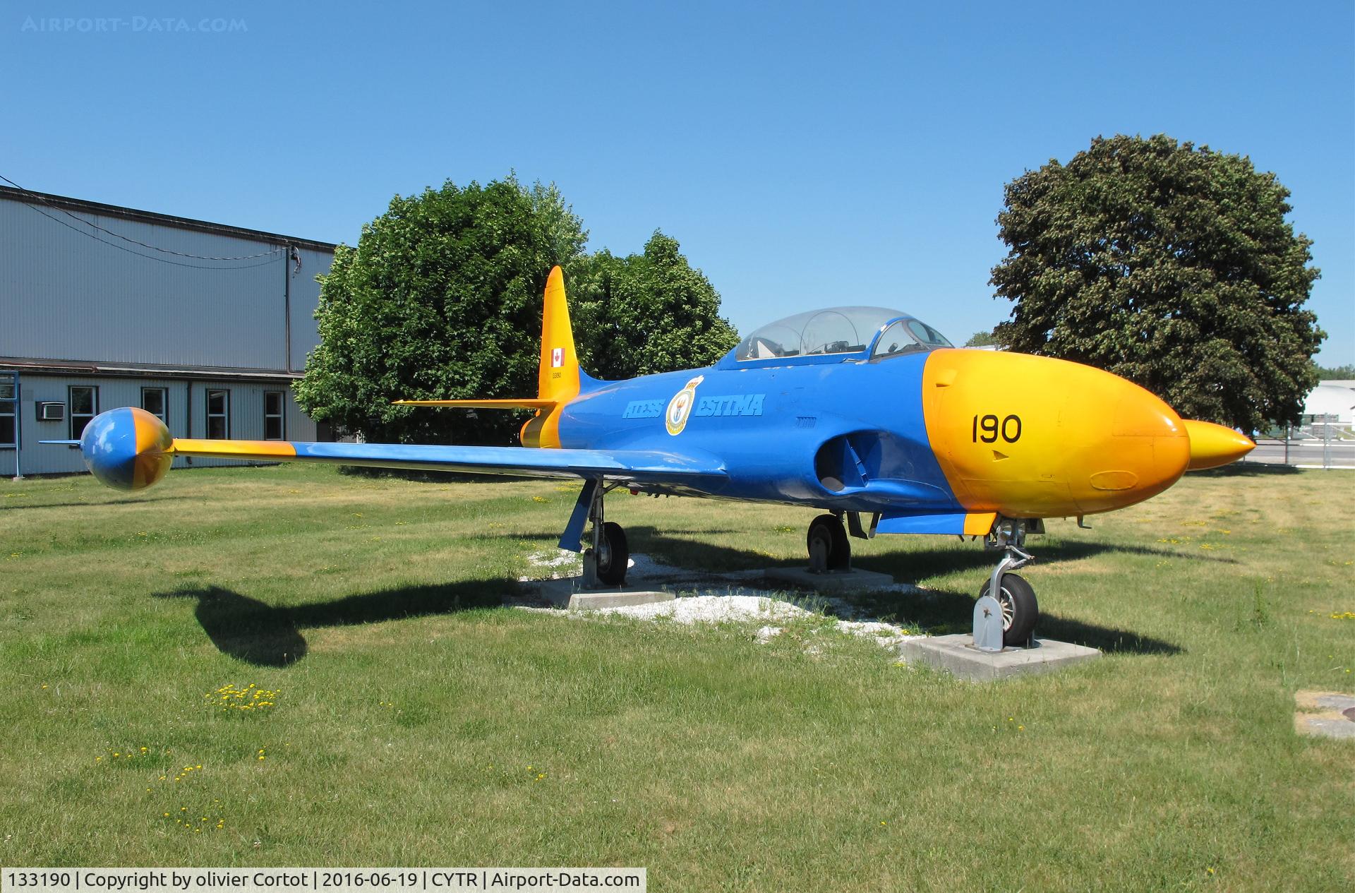 133190, Canadair CT-133 Silver Star C/N T33-190, near the museum