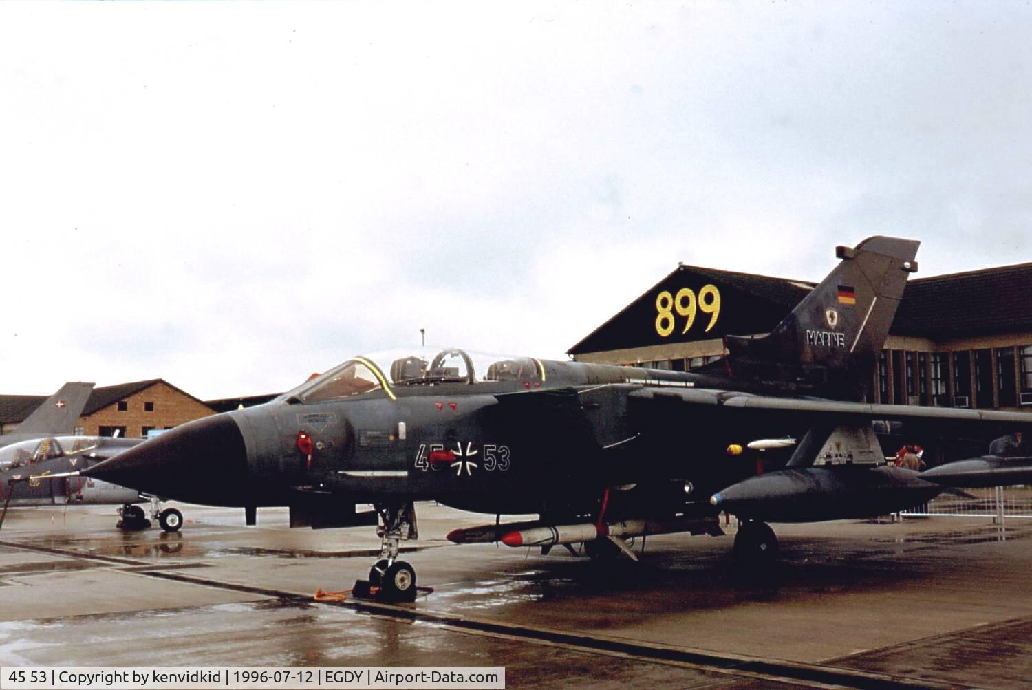 45 53, Panavia Tornado IDS C/N 637/GS201/4253, At the 1996 photocall prior to the Yeovilton Air Show.