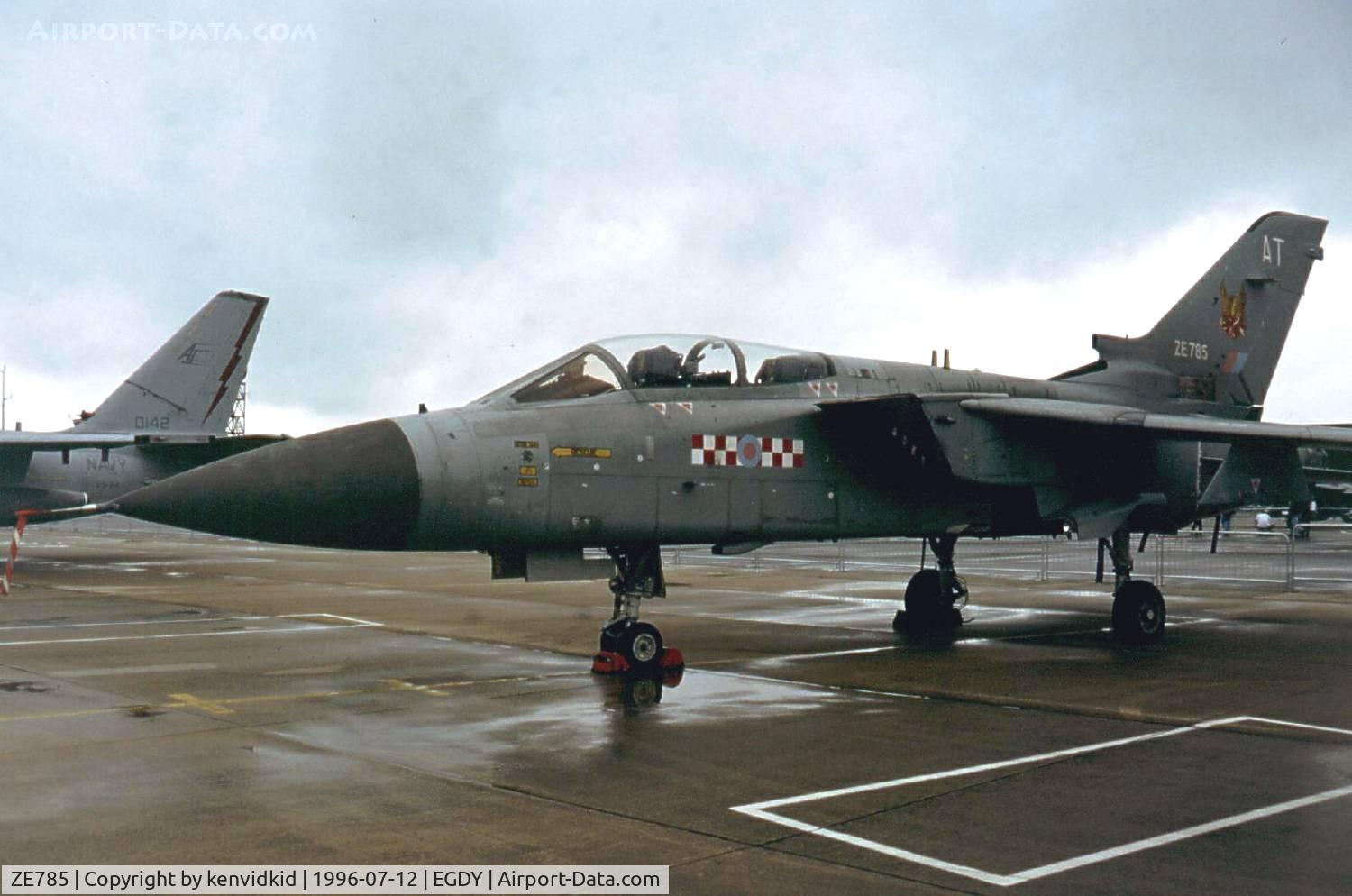 ZE785, 1988 Panavia Tornado F.3 C/N 3310, At the 1996 photocall prior to the Yeovilton Air Show.