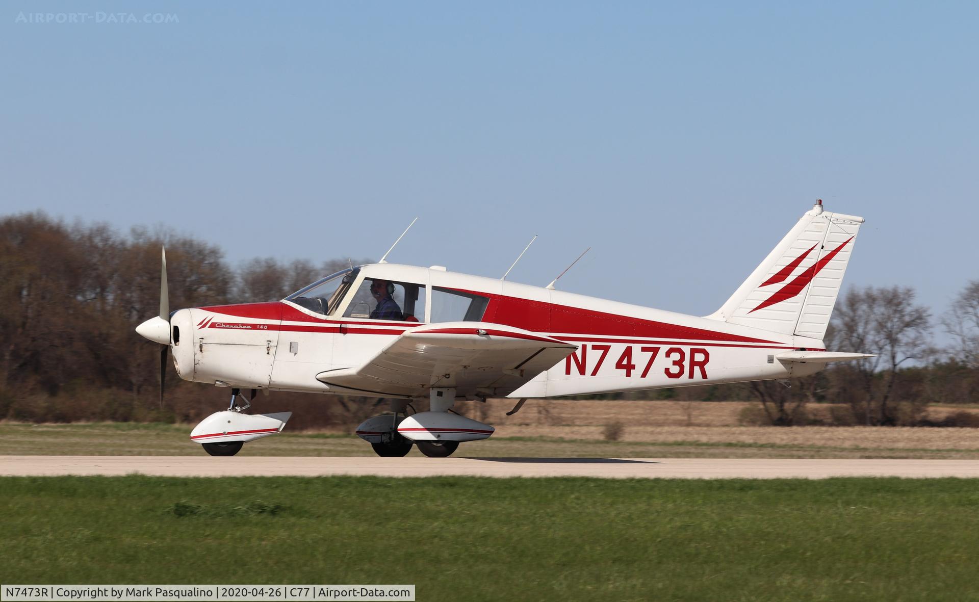 N7473R, 1966 Piper PA-28-140 C/N 28-22022, Piper PA-28-140