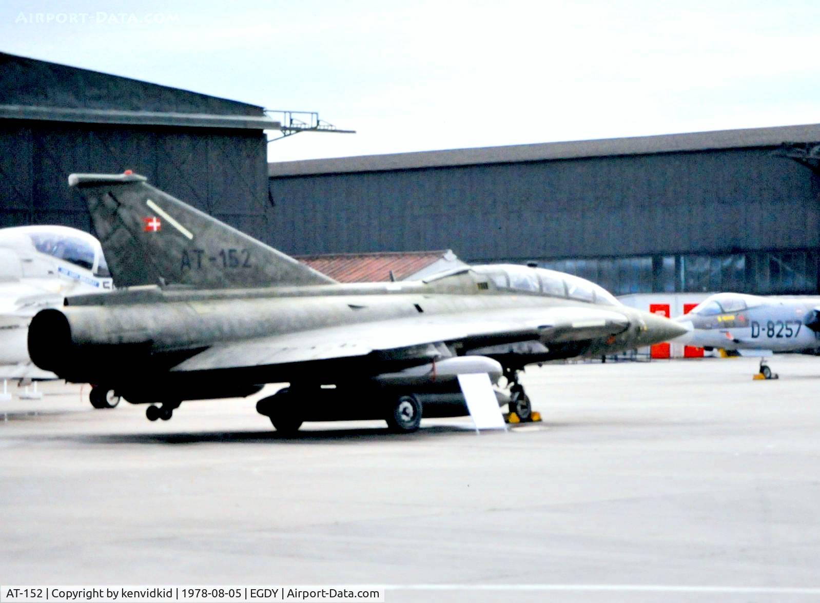 AT-152, 1971 Saab TF-35 Draken C/N 35-1152, On Display at the 1978 Yeovilton air show.