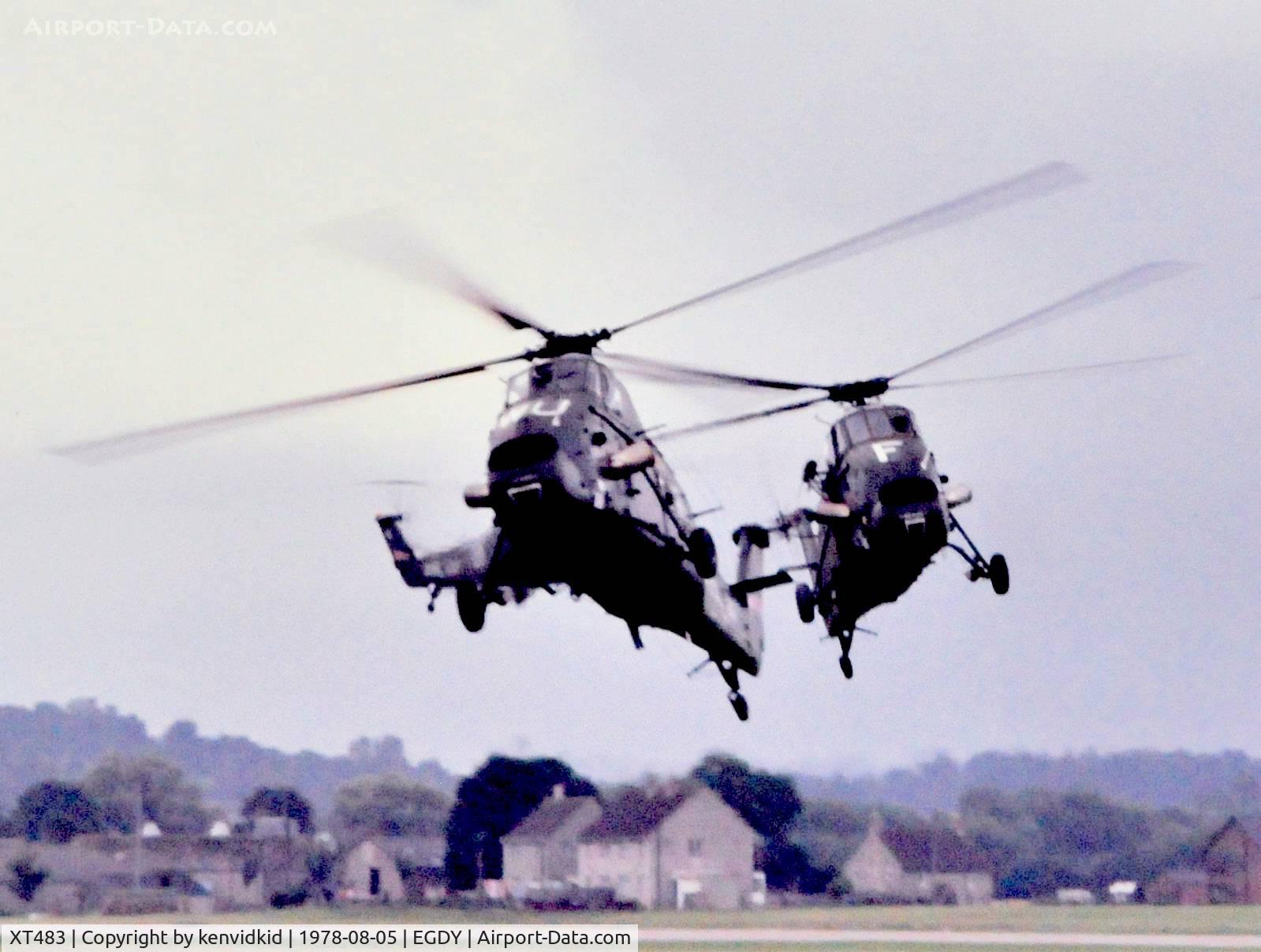 XT483, 1966 Westland Wessex HU.5 C/N WA305, On Display at the 1978 Yeovilton air show.