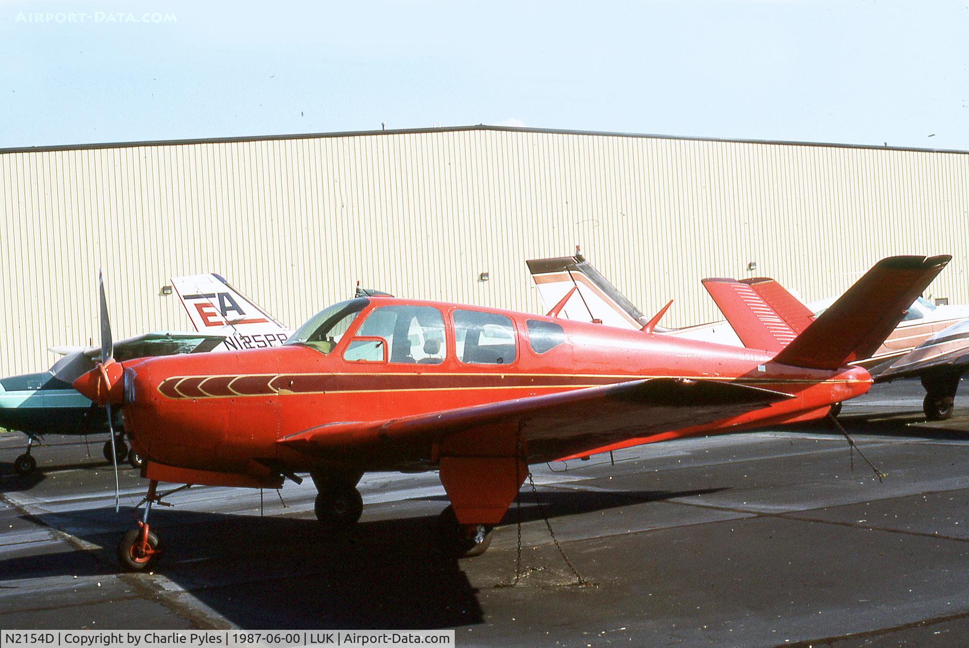 N2154D, 1953 Beech D35 C/N D-3504, Bonanza
