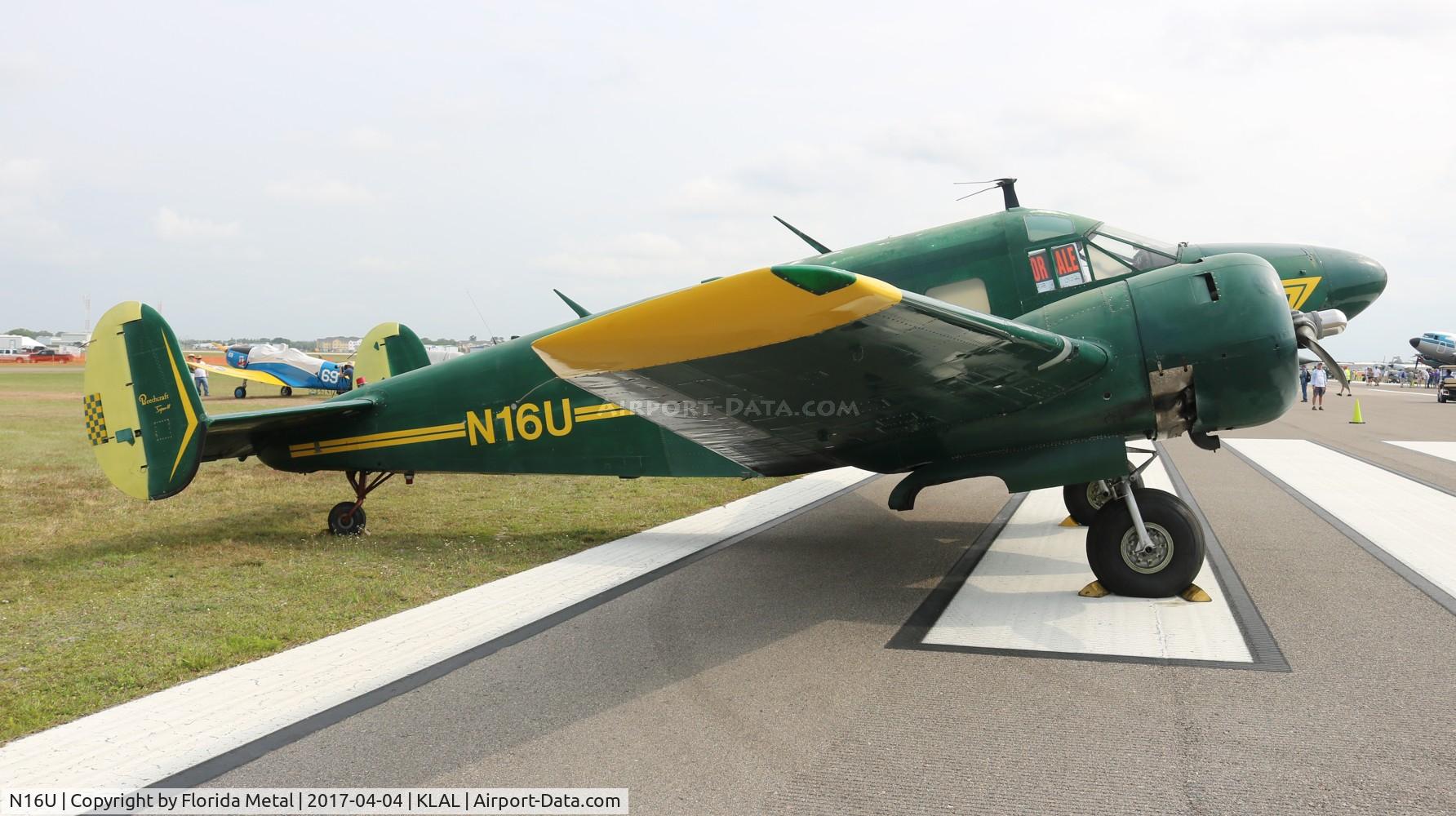 N16U, 1958 Beech E18S C/N BA-394, Sun N fun 2017