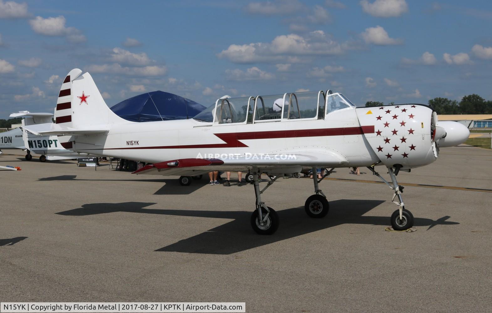 N15YK, 1993 Yakovlev Yak-52 C/N 9311702, Pontiac 2017