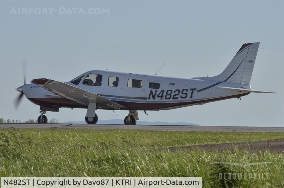 N482ST, 2008 Piper PA-32R-301T Turbo Saratoga Turbo Saratoga C/N 3257482, 2008 PIPER AIRCRAFT INC PA-32R-301T owned by J & M HOLDCO LLC awaiting clearance to depart from Tri-Cities Airport. 09Apr20