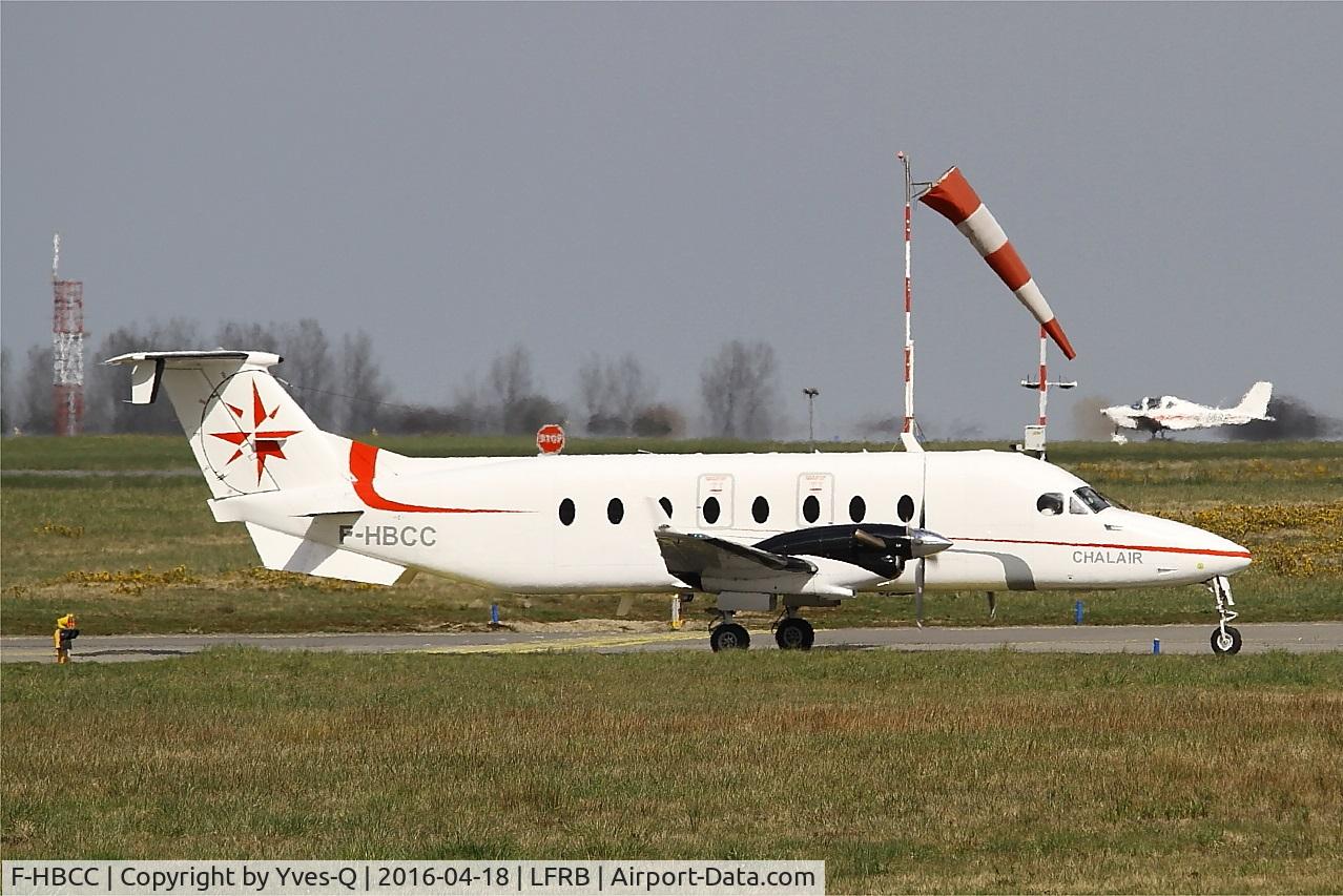 F-HBCC, 1999 Beech 1900D C/N UE-350, Beech 1900D, Taxiing, Brest-Bretagne Airport (LFRB-BES)