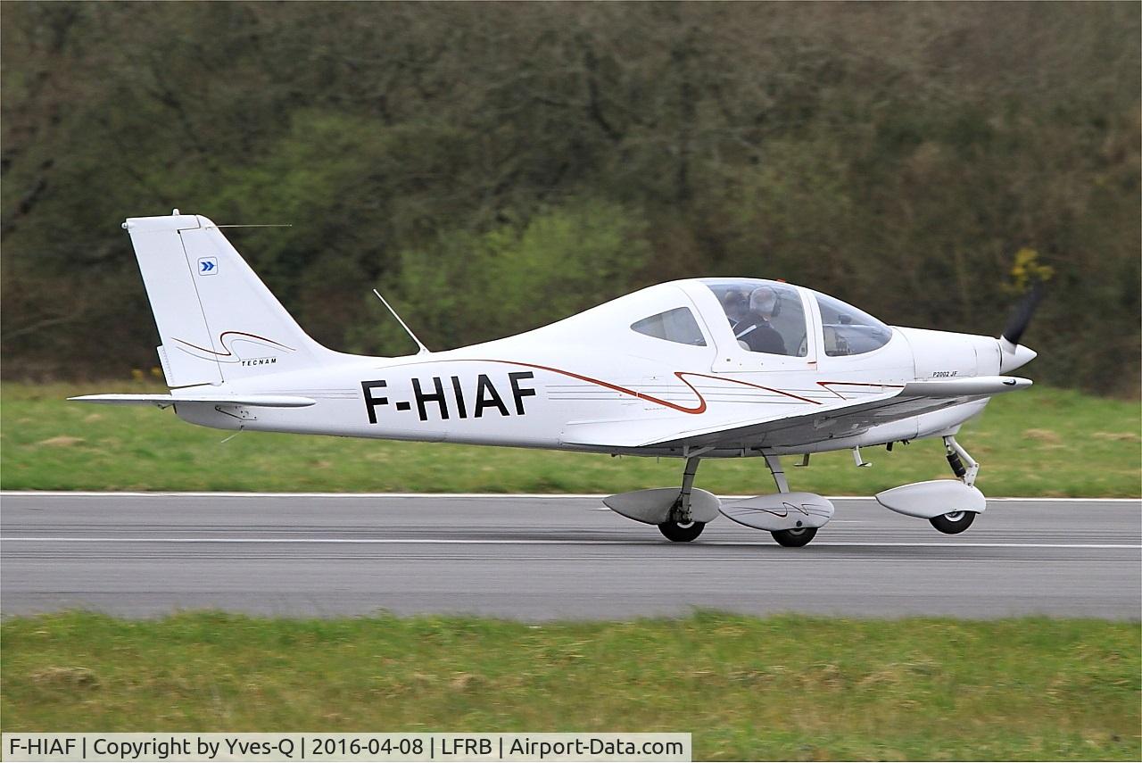 F-HIAF, Tecnam P-2002JF Sierra C/N Not Found F-HIAF, Tecnam P2002 JF, Landing rwy 07R, Brest-Bretagne Airport (LFRB-BES