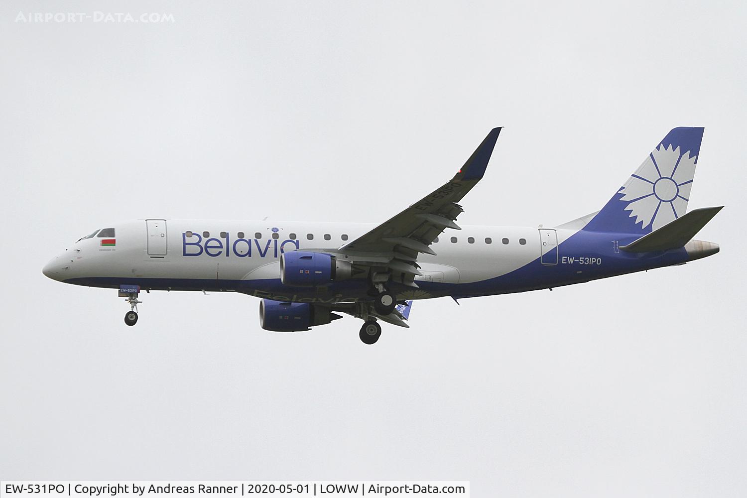 EW-531PO, 2019 Embraer 175LR (ERJ-170-200LR) C/N 17000782, Belavia ERJ175