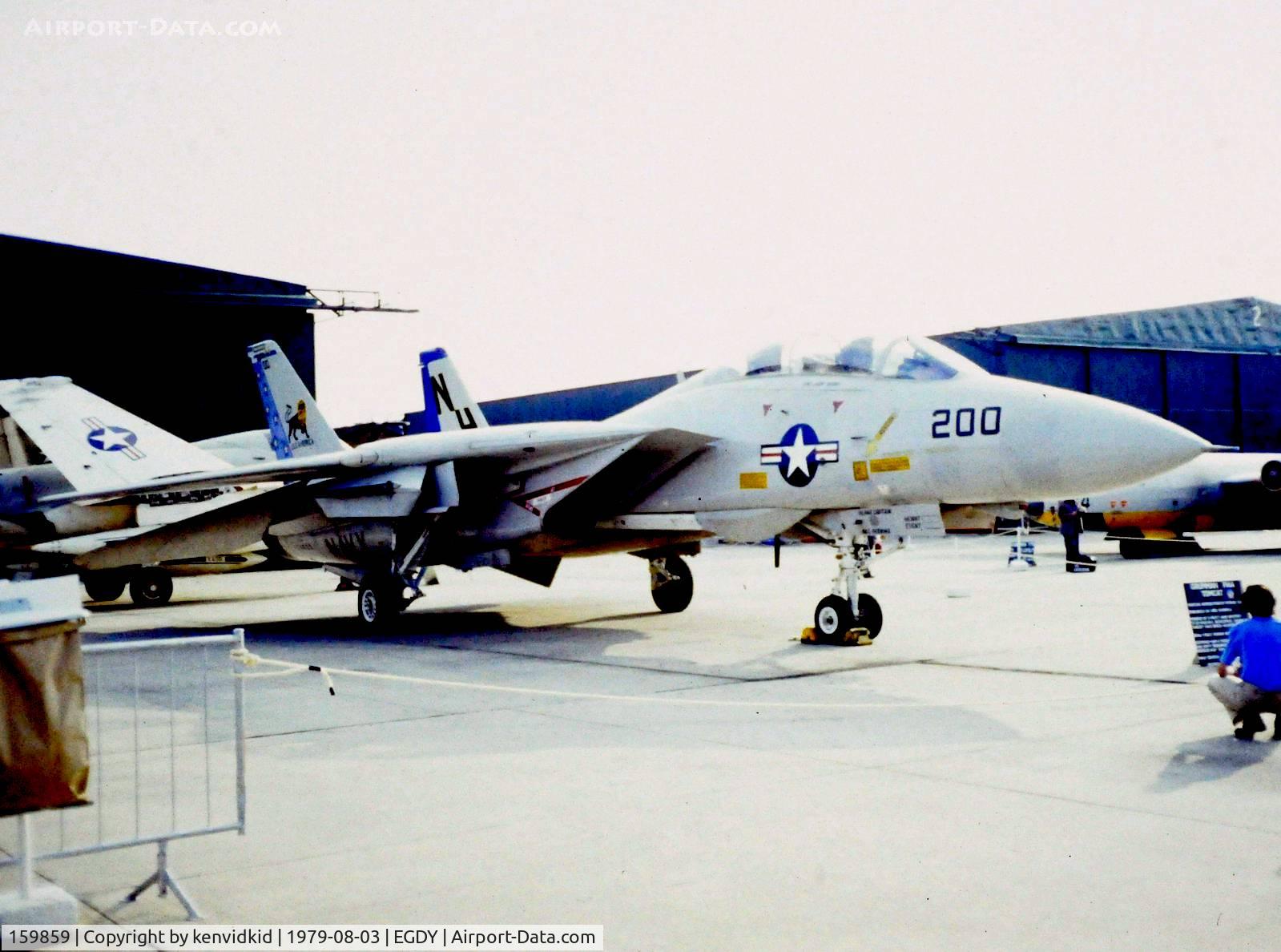 159859, Grumman F-14A Tomcat C/N 219, On static display at the 1979 Yeovilton air show.