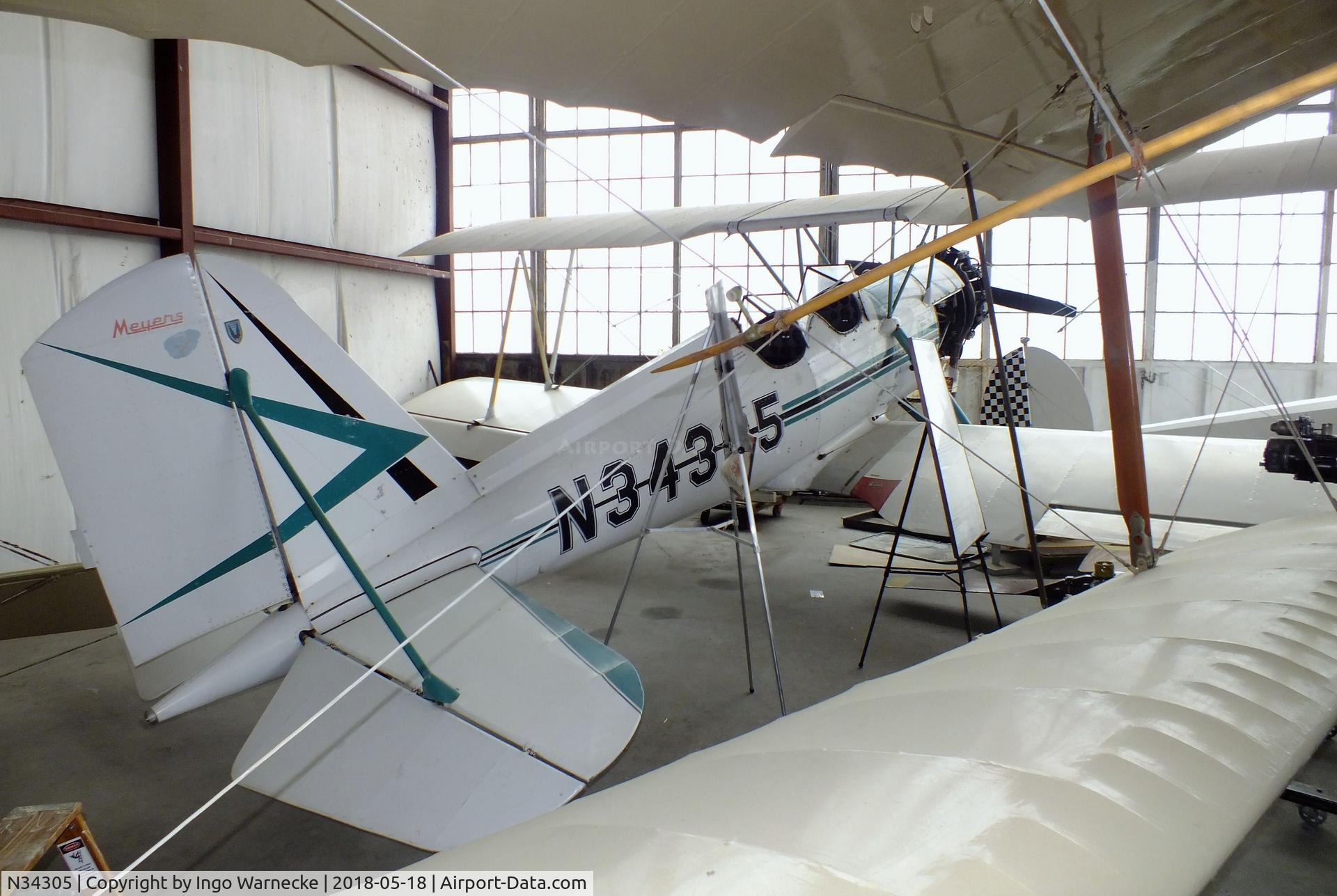 N34305, 1941 Meyers OTW-145 C/N 50, Meyers OTW-145 at the Greater St. Louis Air and Space Museum, Cahokia Il