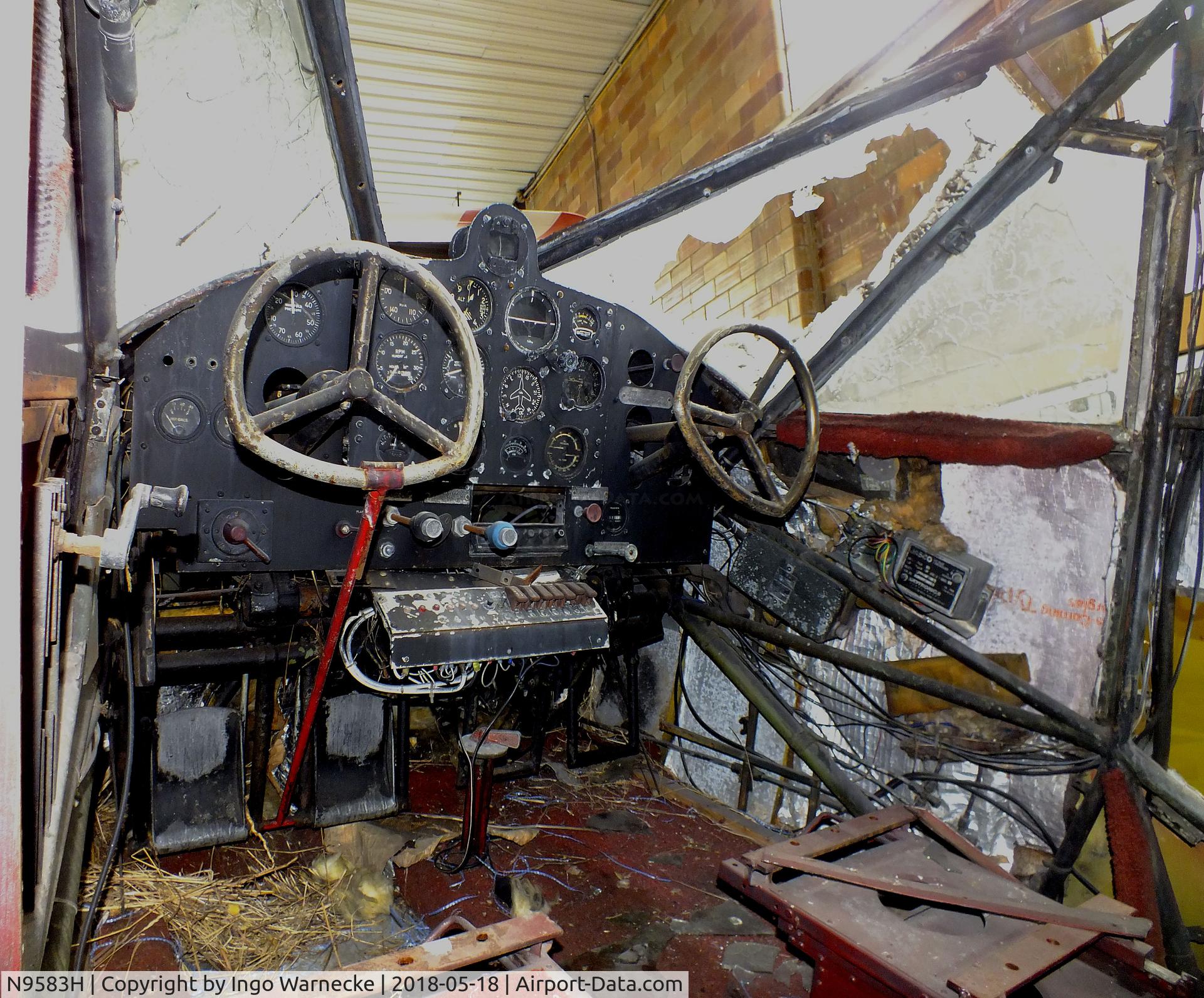 N9583H, 1943 Stinson V77 Reliant C/N 77-144, Stinson V-77 Reliant (minus outer skin, tail, wing and engine) awaiting restoration at the Greater St. Louis Air and Space Museum, Cahokia IL  #c