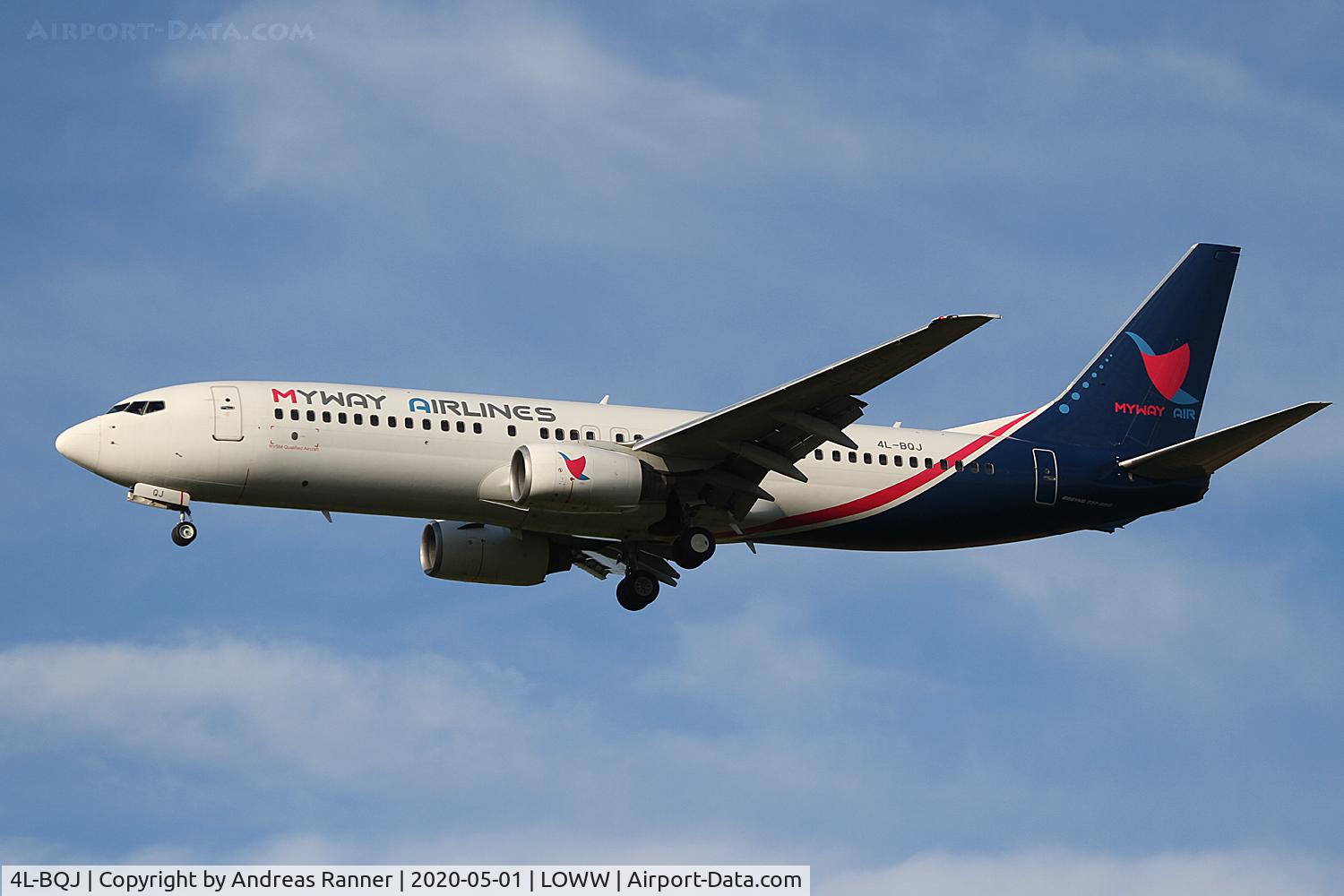 4L-BQJ, 2007 Boeing 737-8AL C/N 35075, Myway Airlines Boeing 737