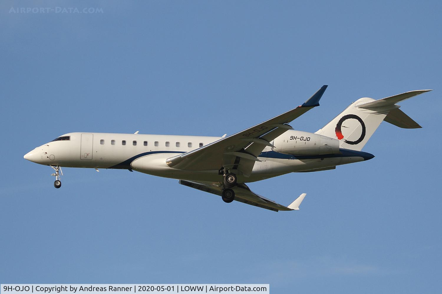 9H-OJO, 2015 Bombardier BD-700-1A10 Global 6000 C/N 9740, Ojets Global 6000