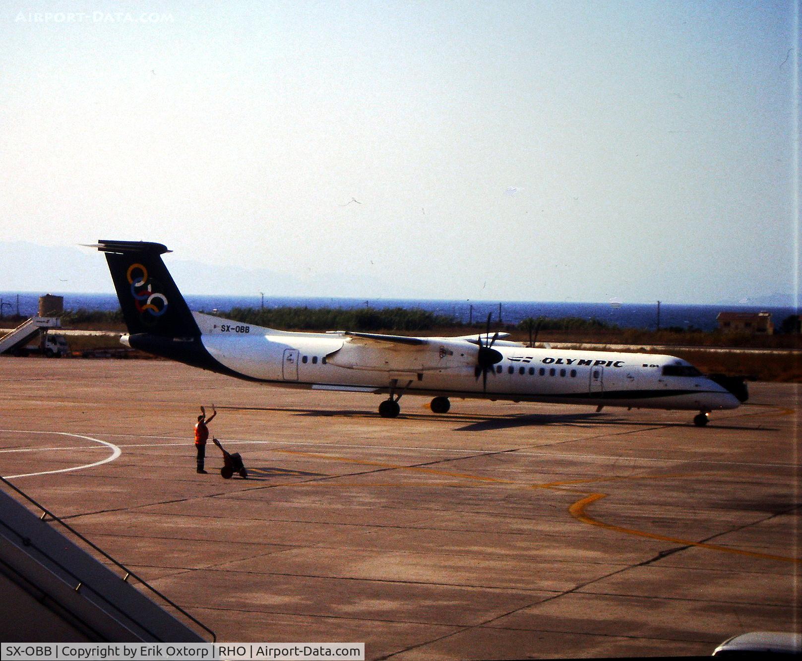 SX-OBB, 2009 Bombardier DHC-8-402 Dash 8 C/N 4268, SX-OBB in RHO