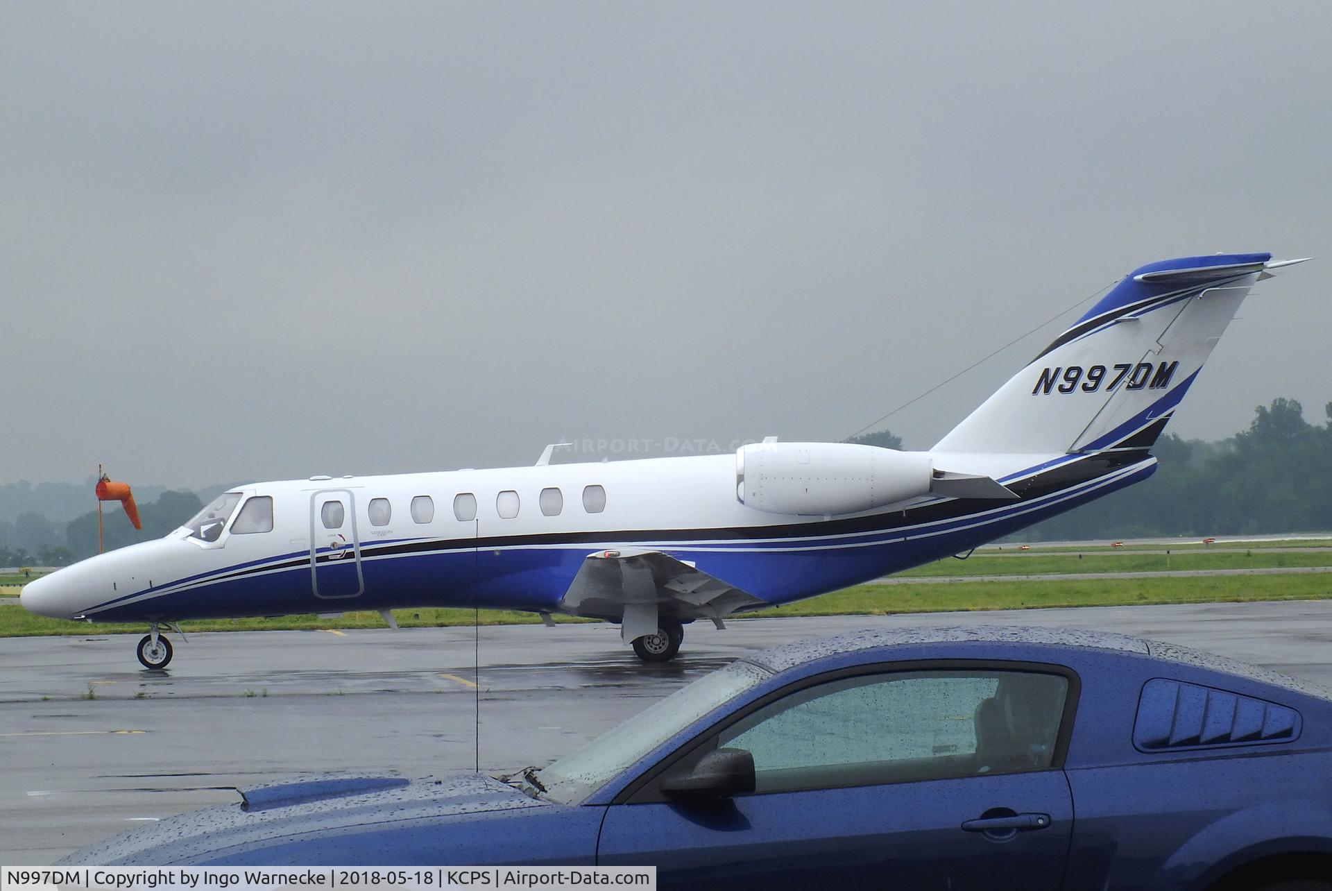 N997DM, 2016 Cessna 525B C/N 525B0499, Cessna 525B CitationJet CJ3 at the St. Louis Downtown Airport, Cahokia IL