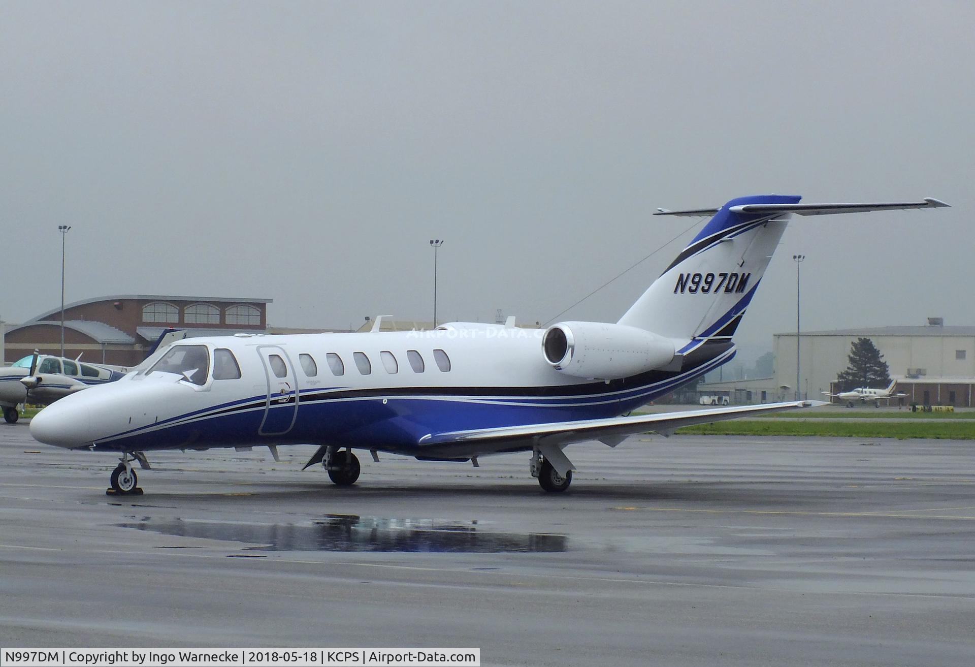 N997DM, 2016 Cessna 525B C/N 525B0499, Cessna 525B CitationJet CJ3 at the St. Louis Downtown Airport, Cahokia IL