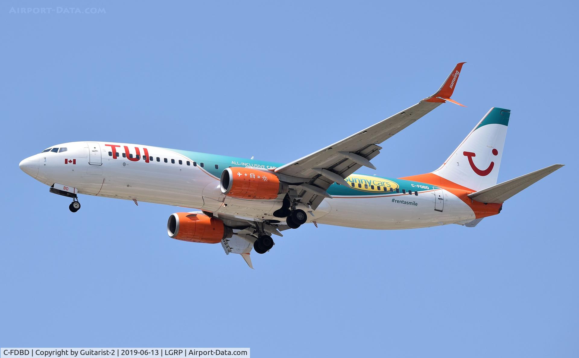 C-FDBD, 2006 Boeing 737-8Q8 C/N 30703, At Rhodes