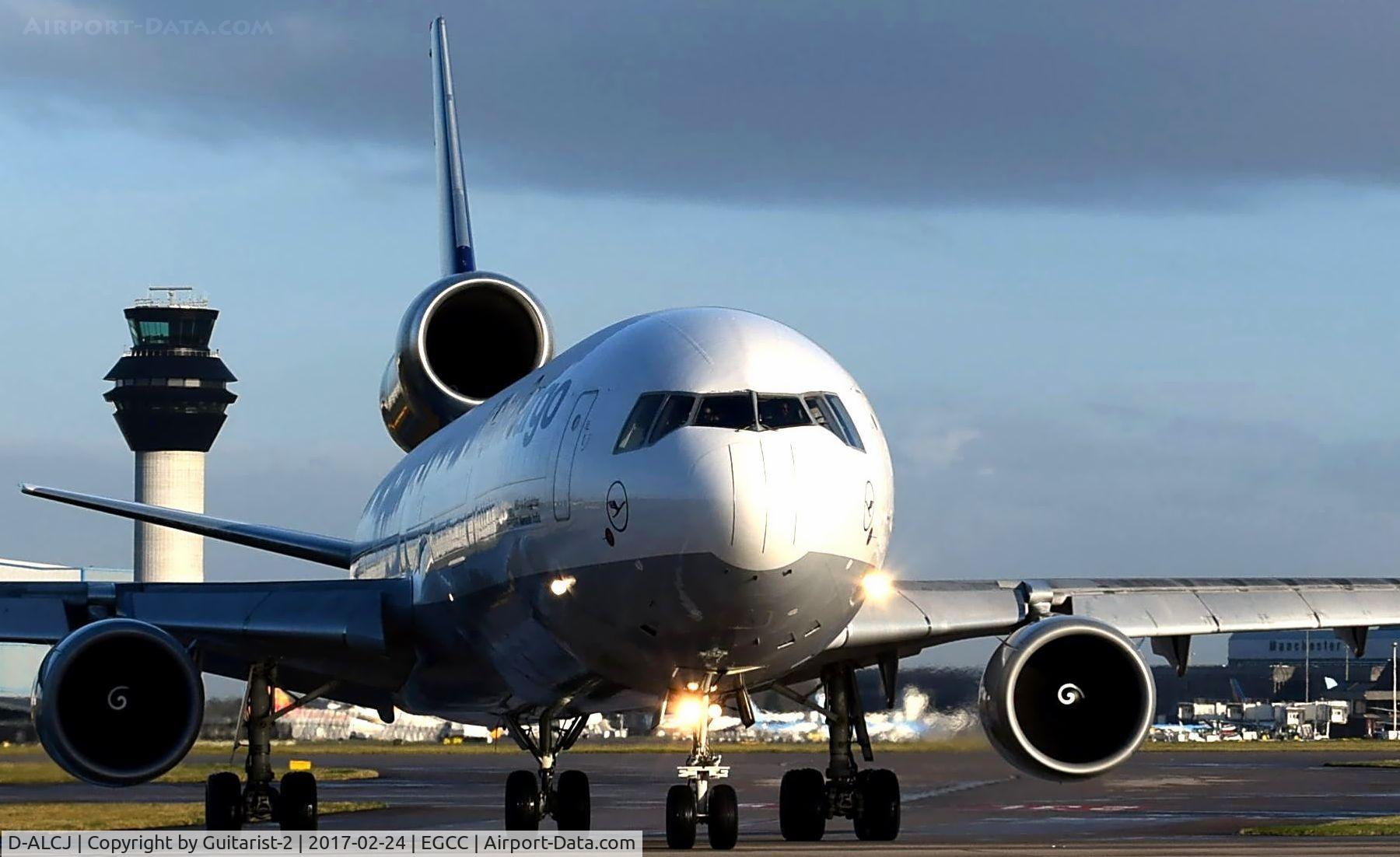 D-ALCJ, 2000 McDonnell Douglas MD-11F C/N 48802, At Manchester