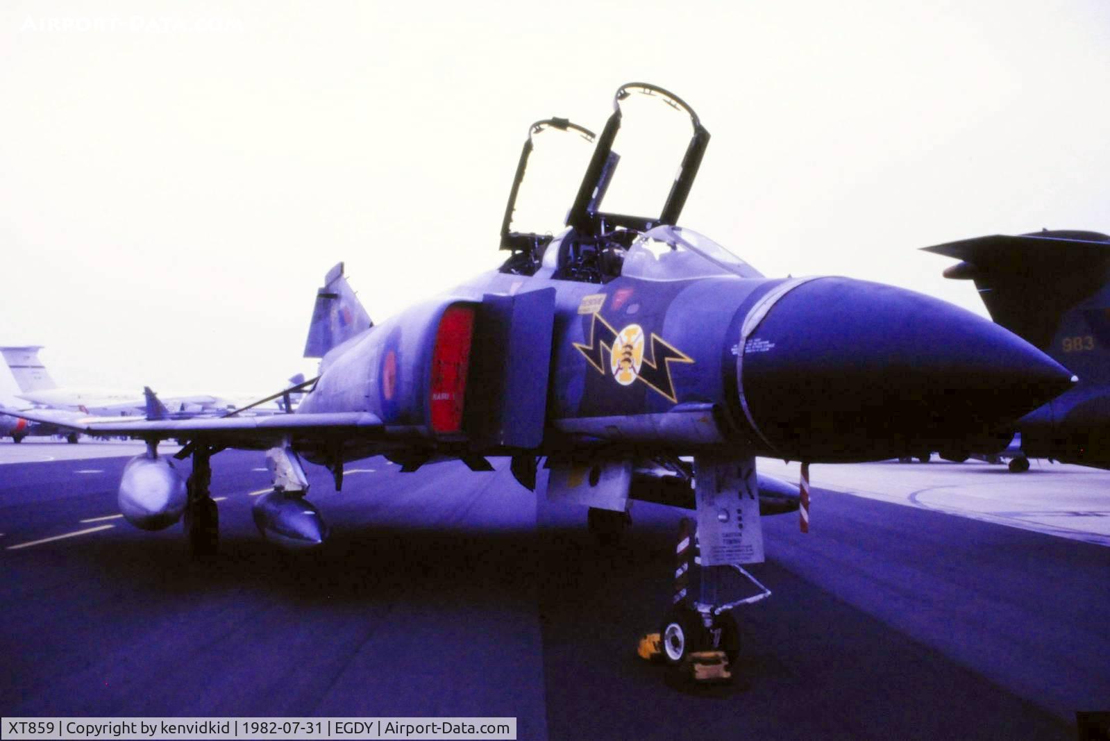 XT859, 1968 McDonnell Douglas Phantom FG1 C/N 2279, On static display at the 1982 Yeovilton air show.