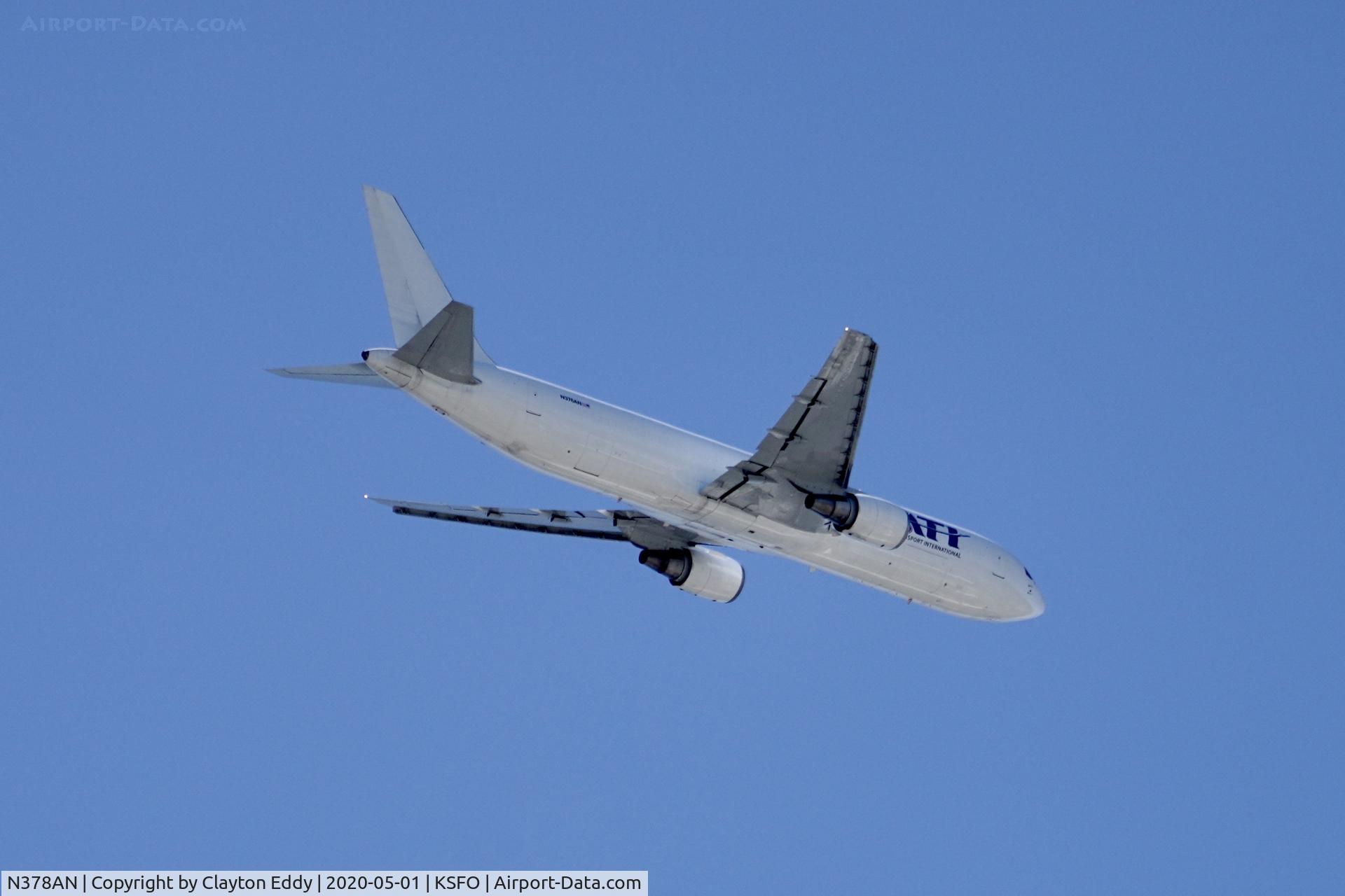 N378AN, 1992 Boeing 767-323/ER C/N 25447, SFO 2020.