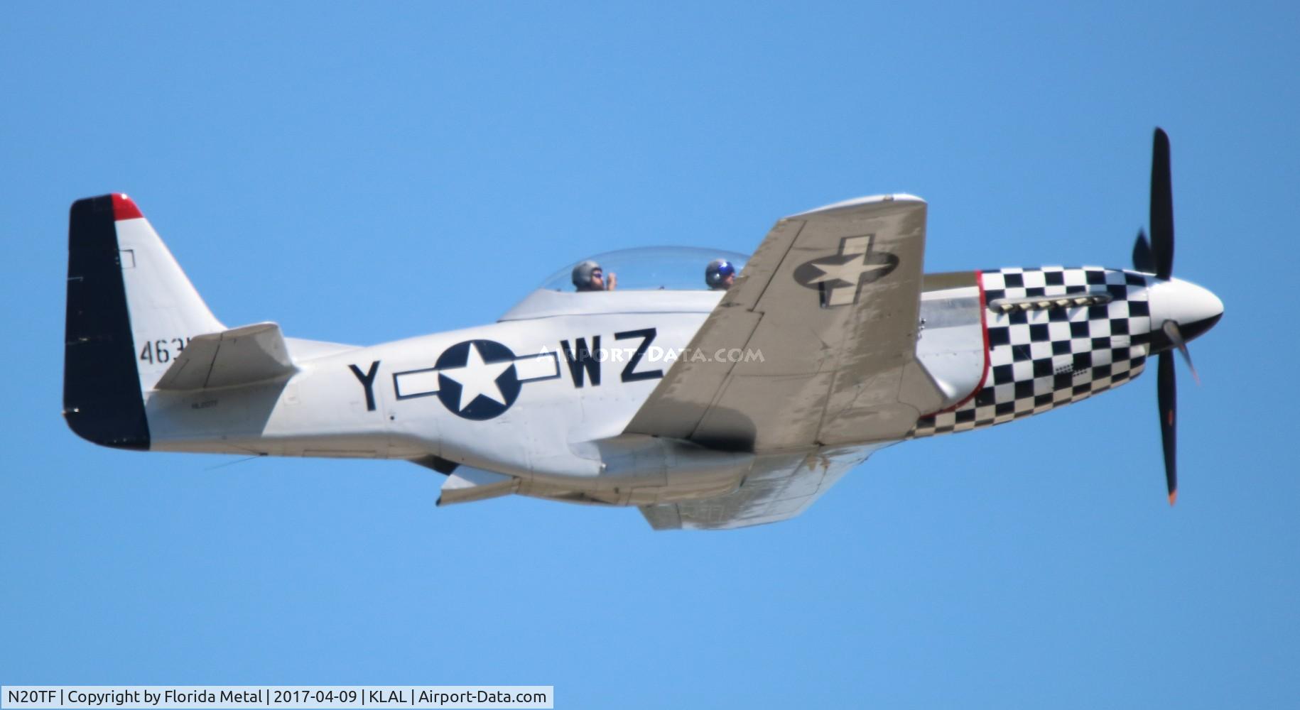 N20TF, 1967 North American (Cavalier) TF-51D Mustang C/N AF67-14866, Sun N Fun 2017