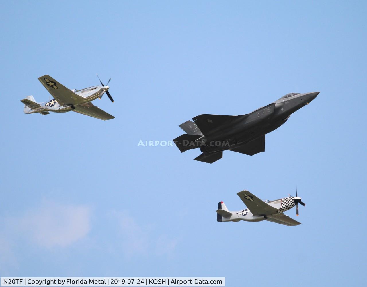 N20TF, 1967 North American (Cavalier) TF-51D Mustang C/N AF67-14866, Air Venture 2019