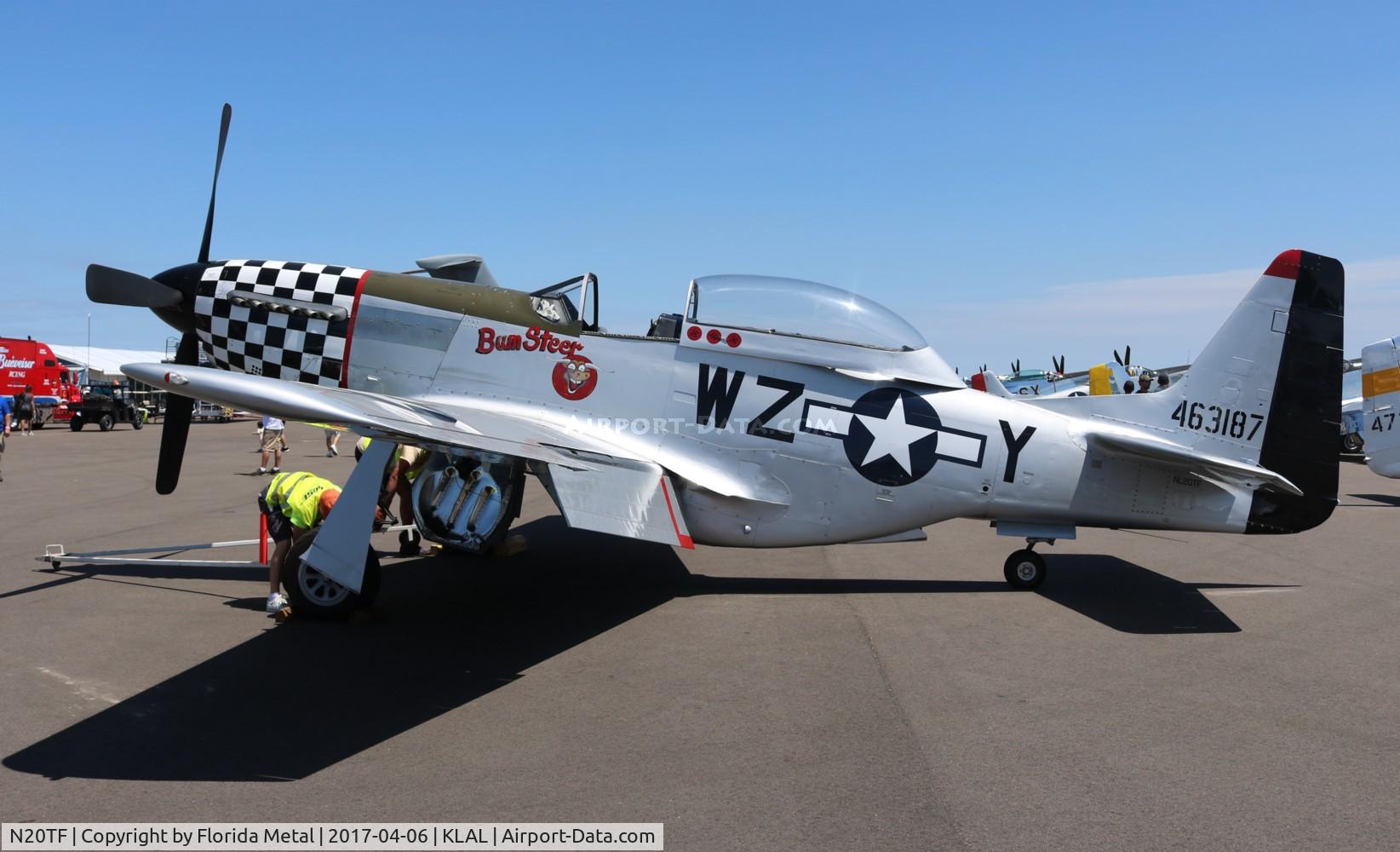 N20TF, 1967 North American (Cavalier) TF-51D Mustang C/N AF67-14866, Sun N fun 2017