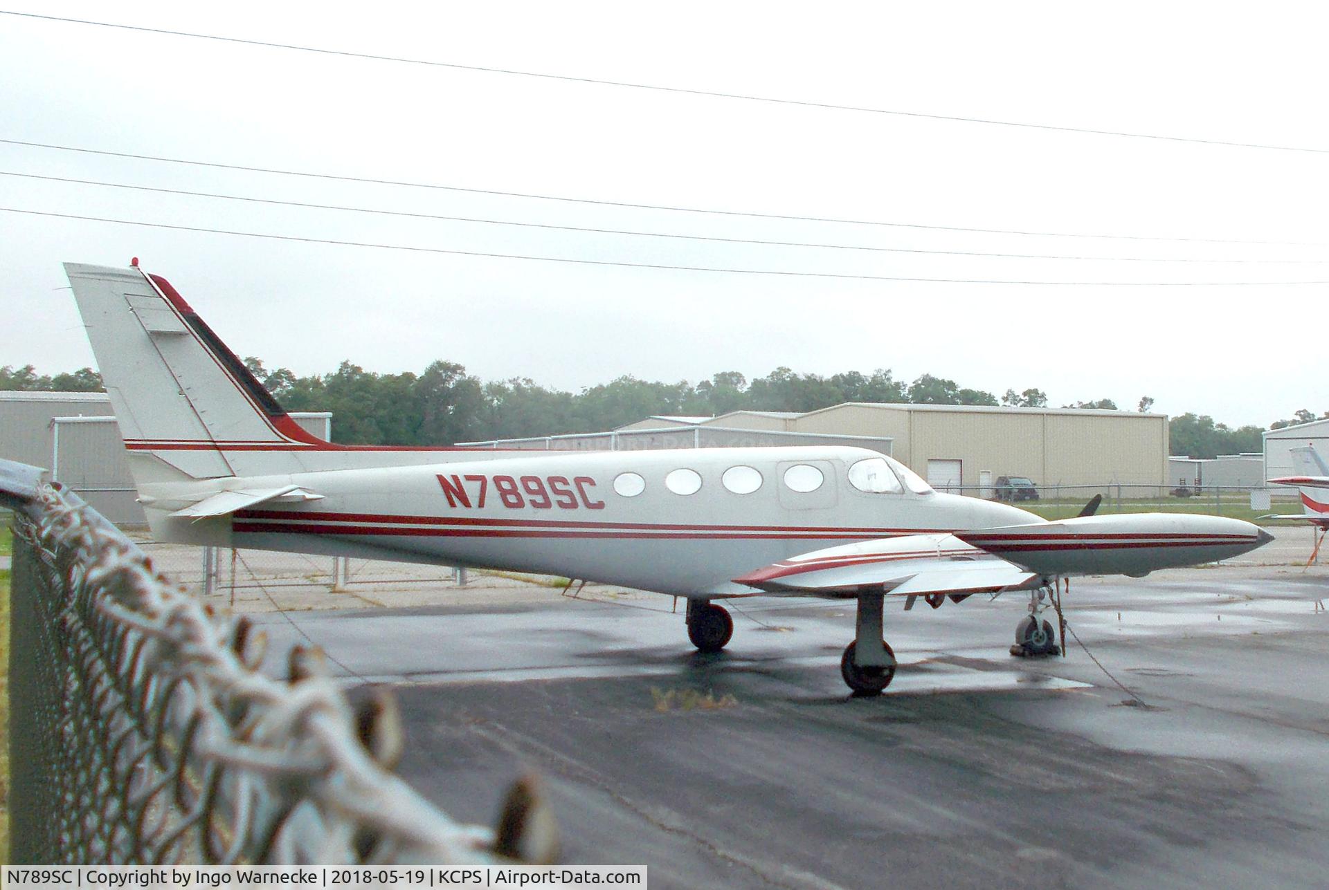 N789SC, Cessna 340 C/N 340-0175, Cessna 340 at the St. Louis Downtown Airport, Cahokia IL