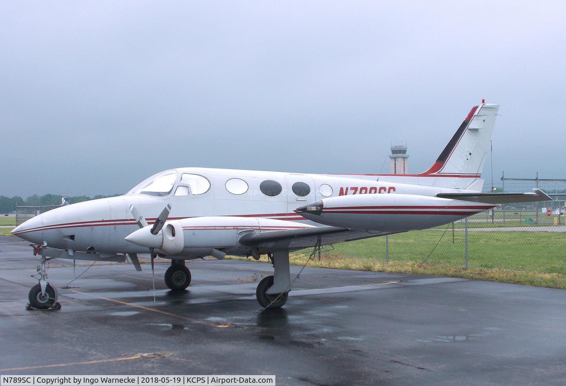 N789SC, Cessna 340 C/N 340-0175, Cessna 340 at the St. Louis Downtown Airport, Cahokia IL