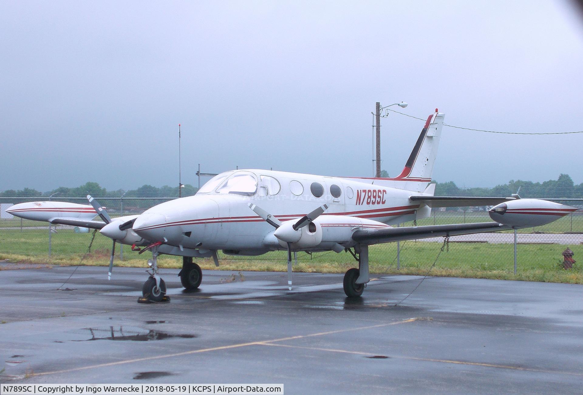 N789SC, Cessna 340 C/N 340-0175, Cessna 340 at the St. Louis Downtown Airport, Cahokia IL