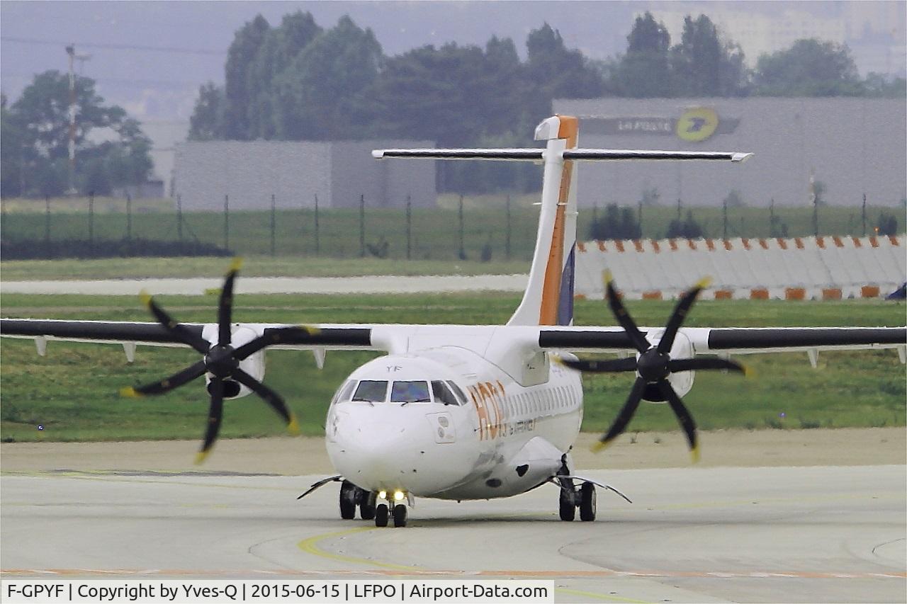 F-GPYF, 1995 ATR 42-500 C/N 495, ATR 42-500, Taxiing to holding point rwy 08, Paris-Orly Airport (LFPO-ORY)