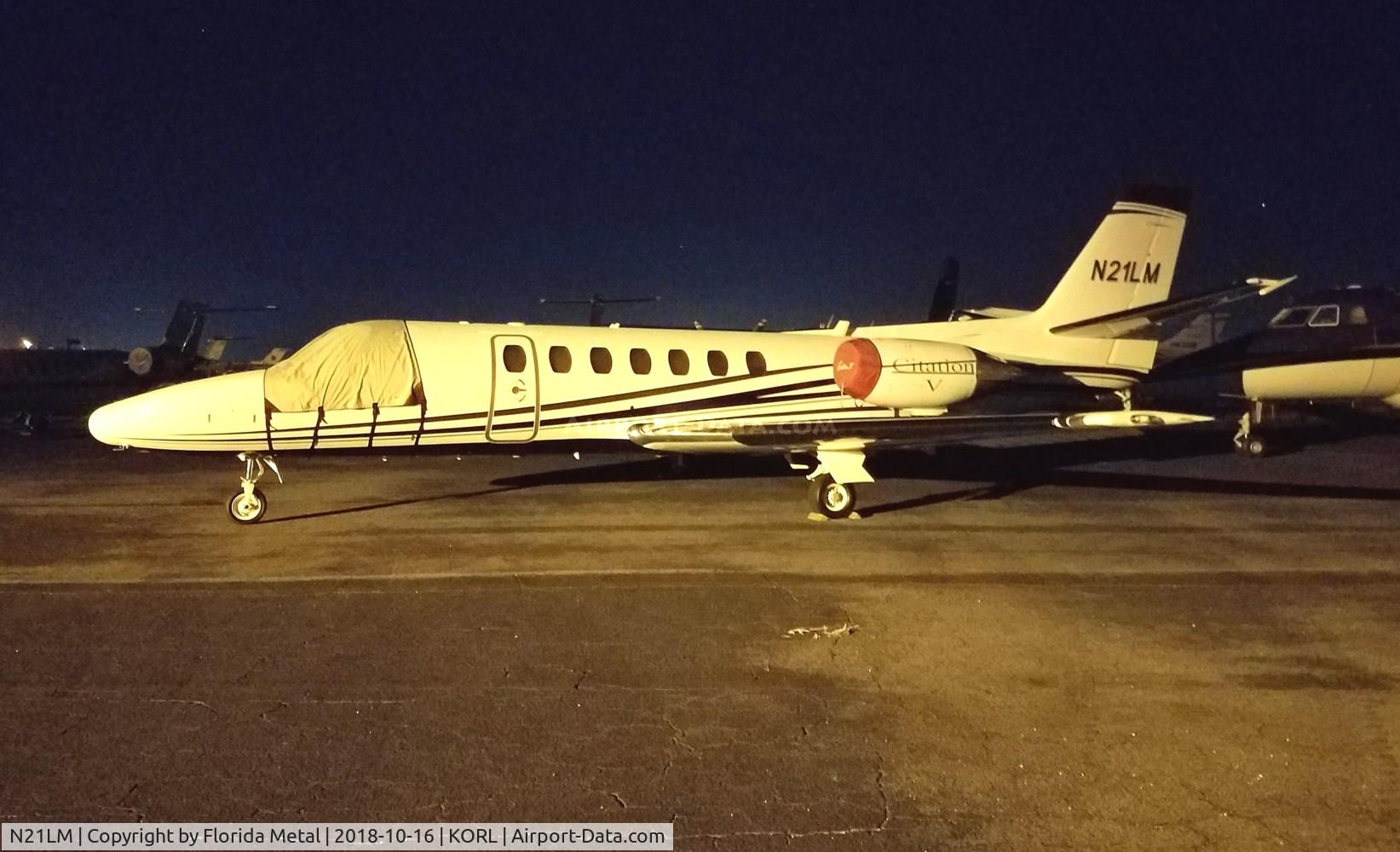 N21LM, 1991 Cessna 560 Citation V C/N 560-0117, ORL 2018