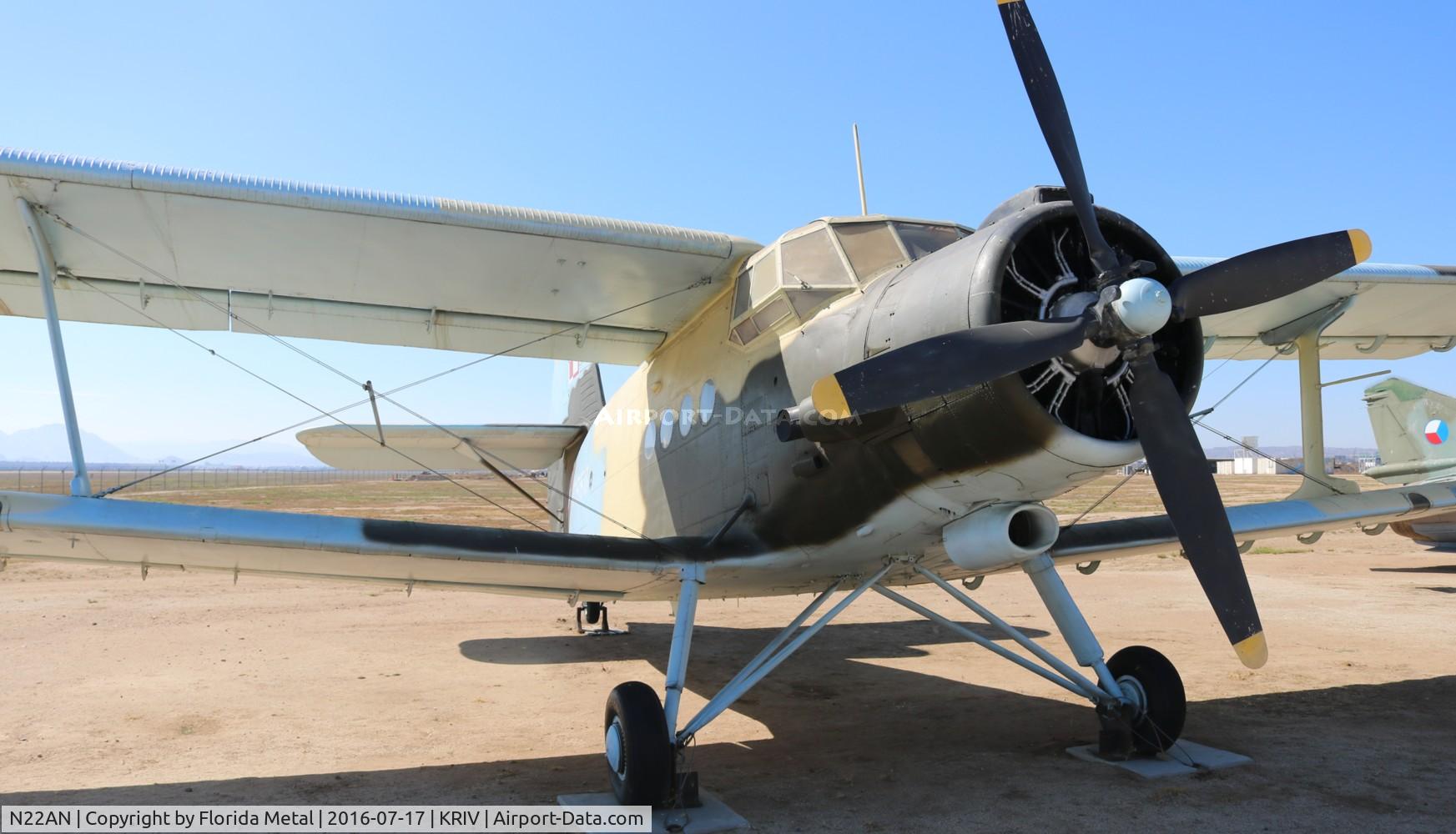 N22AN, 1975 Antonov (PZL-Mielec) An-2R C/N 1G165-50, March AFB