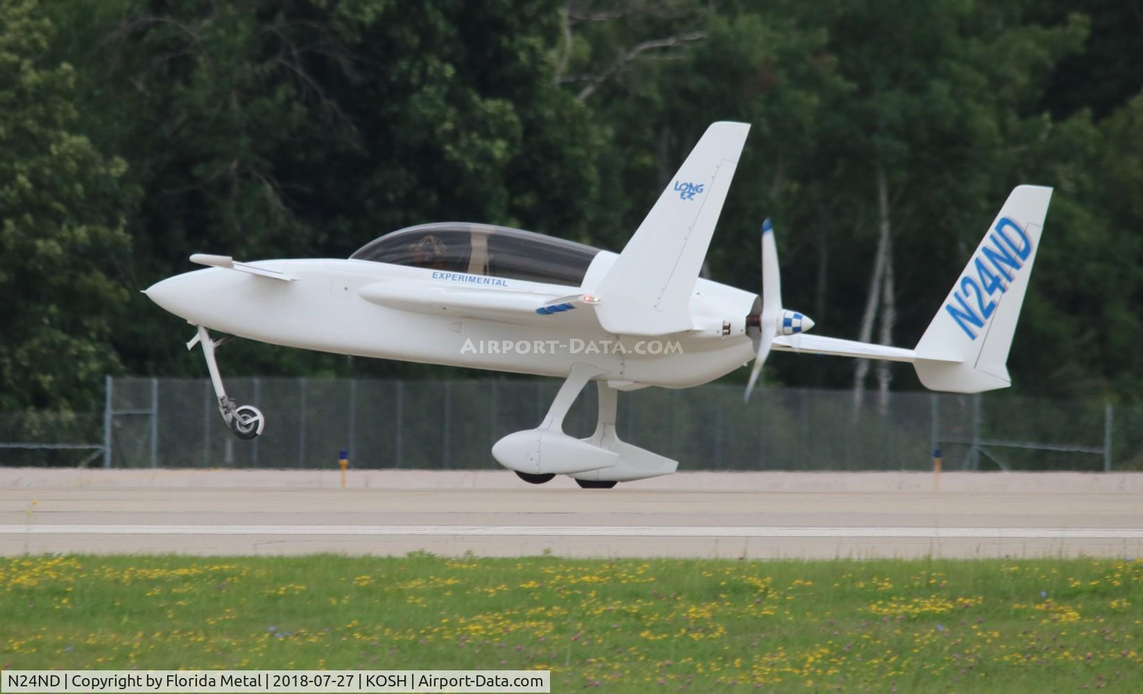 N24ND, 1993 Rutan Long-EZ C/N 692265, Air Venture 2018