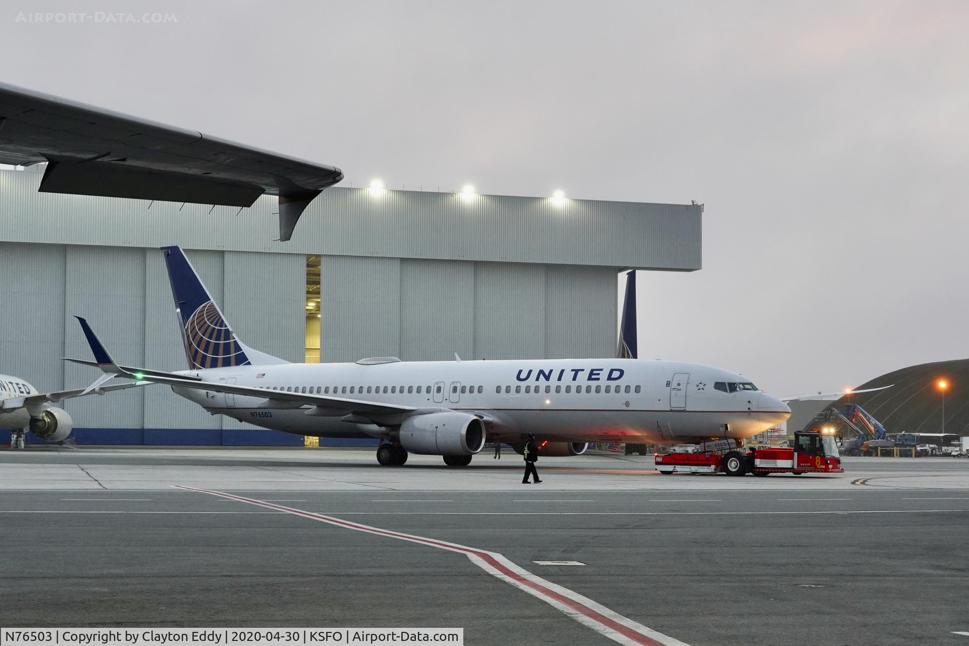 N76503, 2006 Boeing 737-824 C/N 33461, SFO 2020.